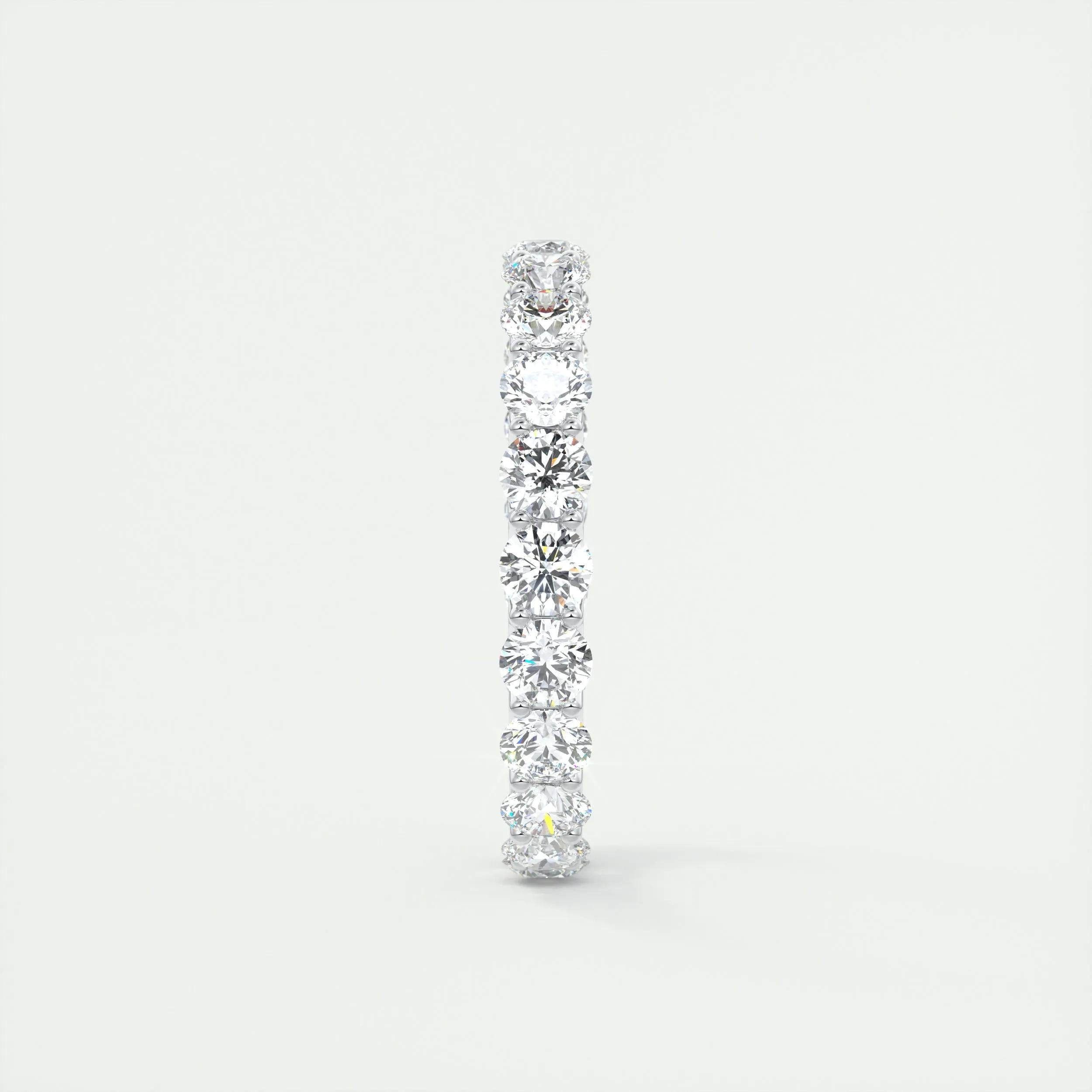 2.1 TCW Round CVD Diamond Full Eternity Wedding Band - Camila Brown