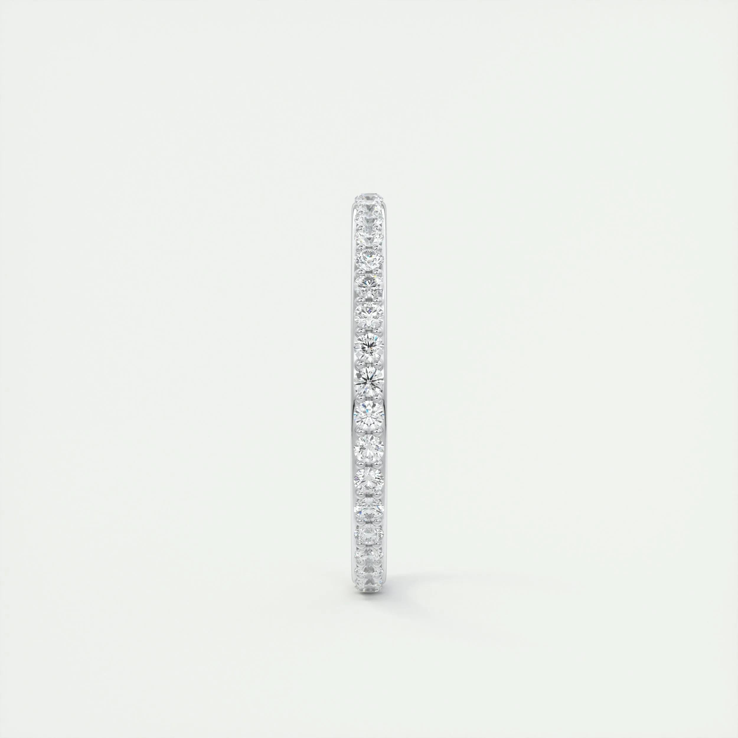 0.74 TCW Round CVD Diamond Full Eternity Wedding Band - Camila Brown