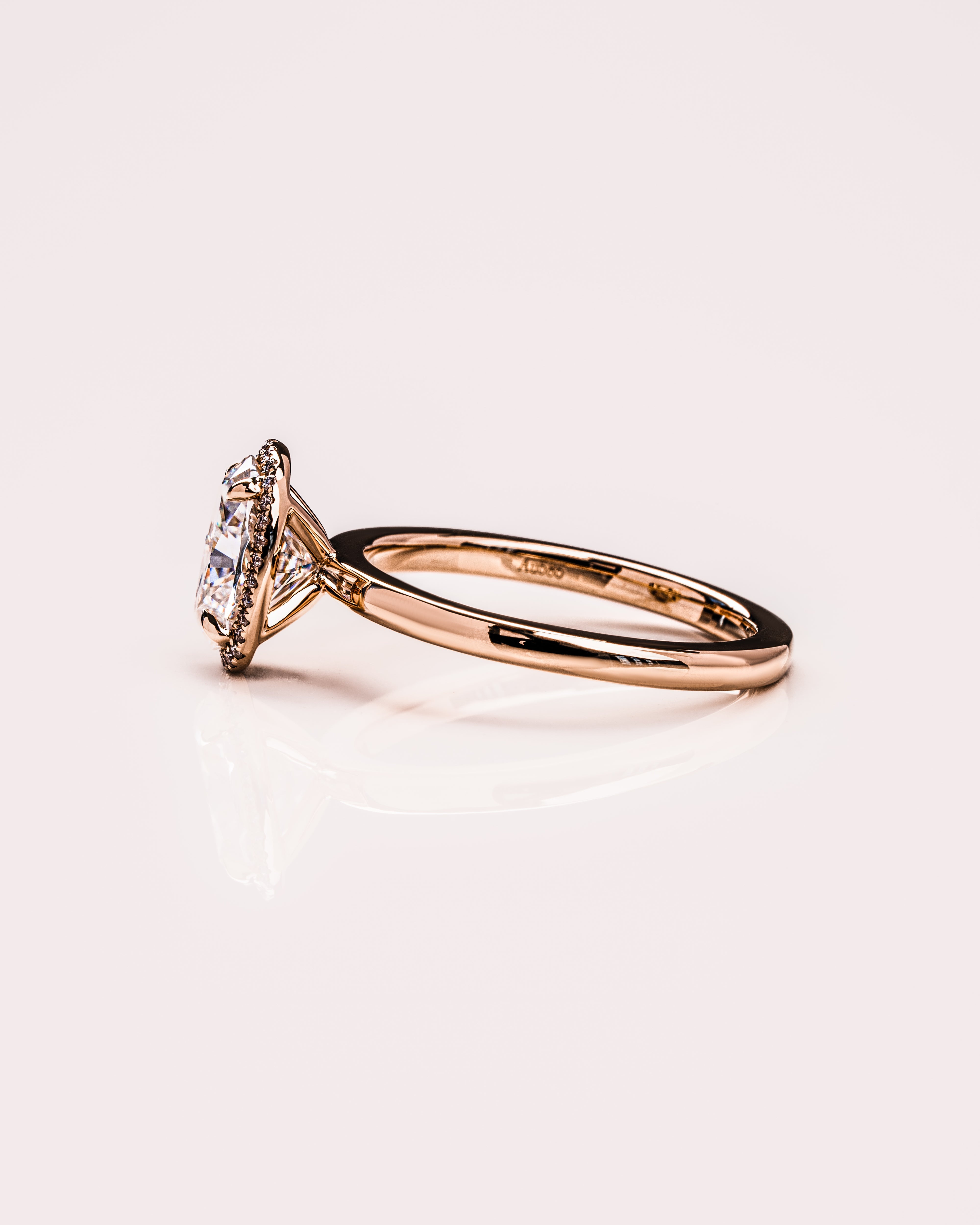 1.80 - 3.80 CT Oval E/VS1 CVD Diamond Halo Engagement Ring - Camila Brown