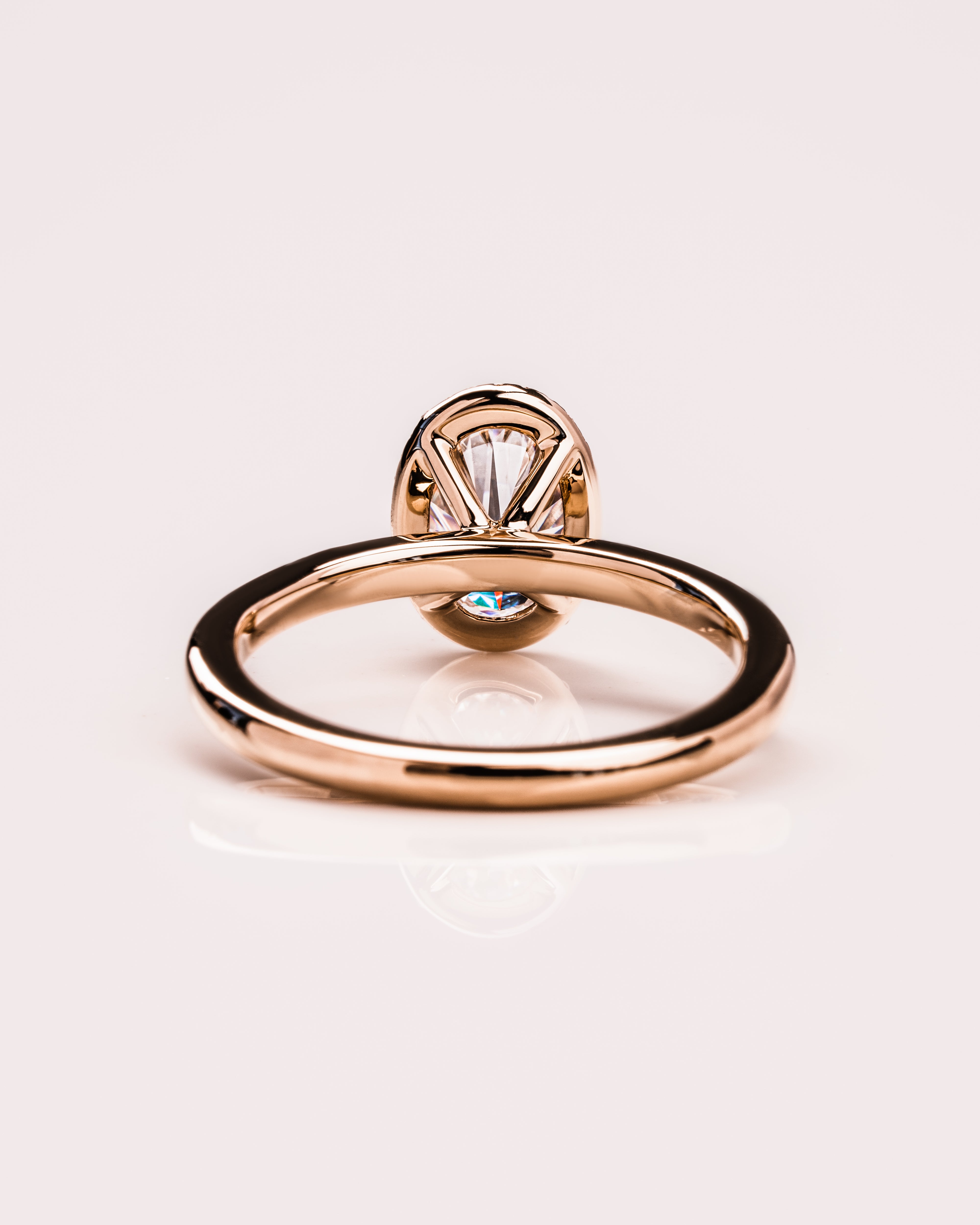 1.80 - 3.80 CT Oval E/VS1 CVD Diamond Halo Engagement Ring - Camila Brown