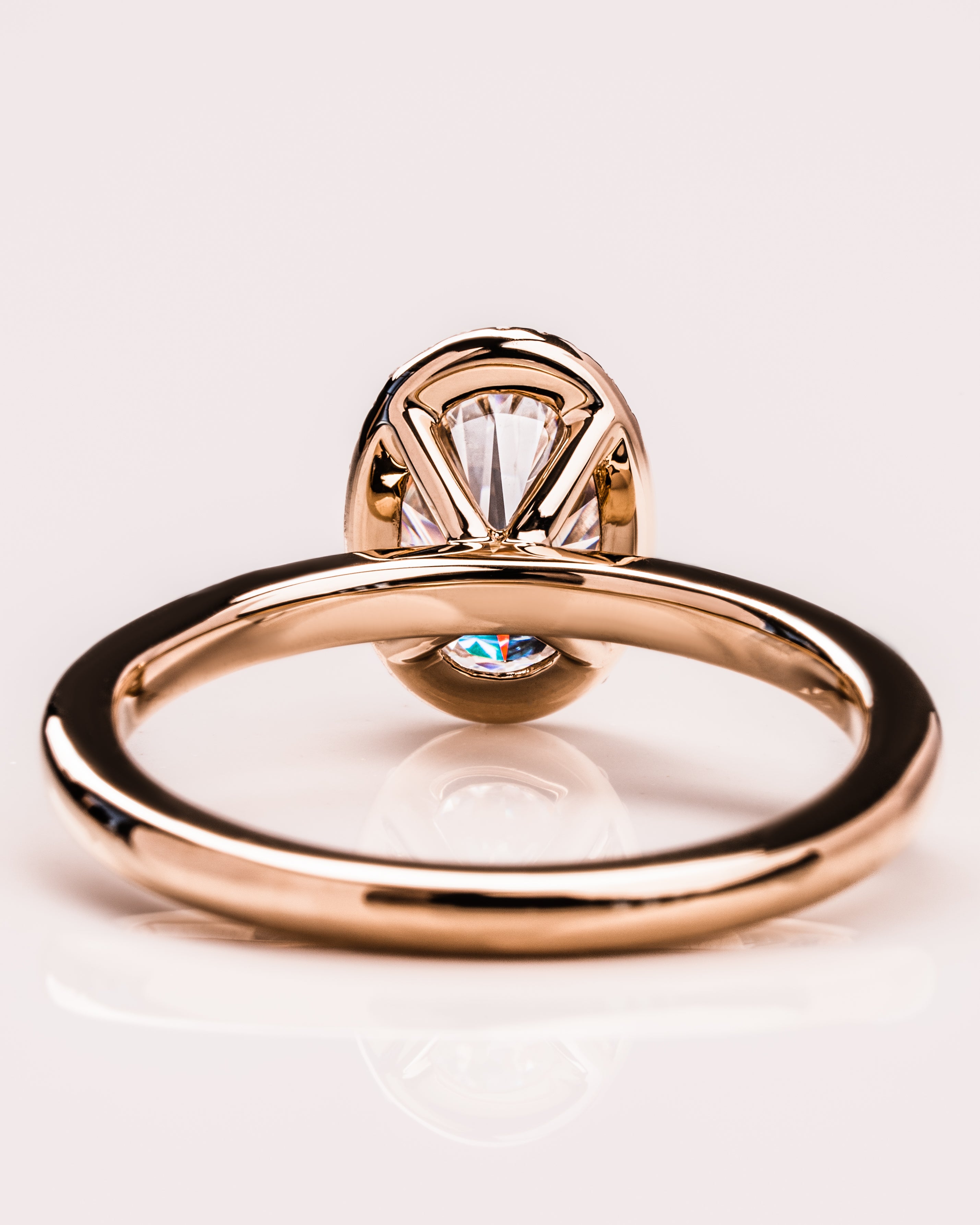 1.80 - 3.80 CT Oval E/VS1 CVD Diamond Halo Engagement Ring - Camila Brown