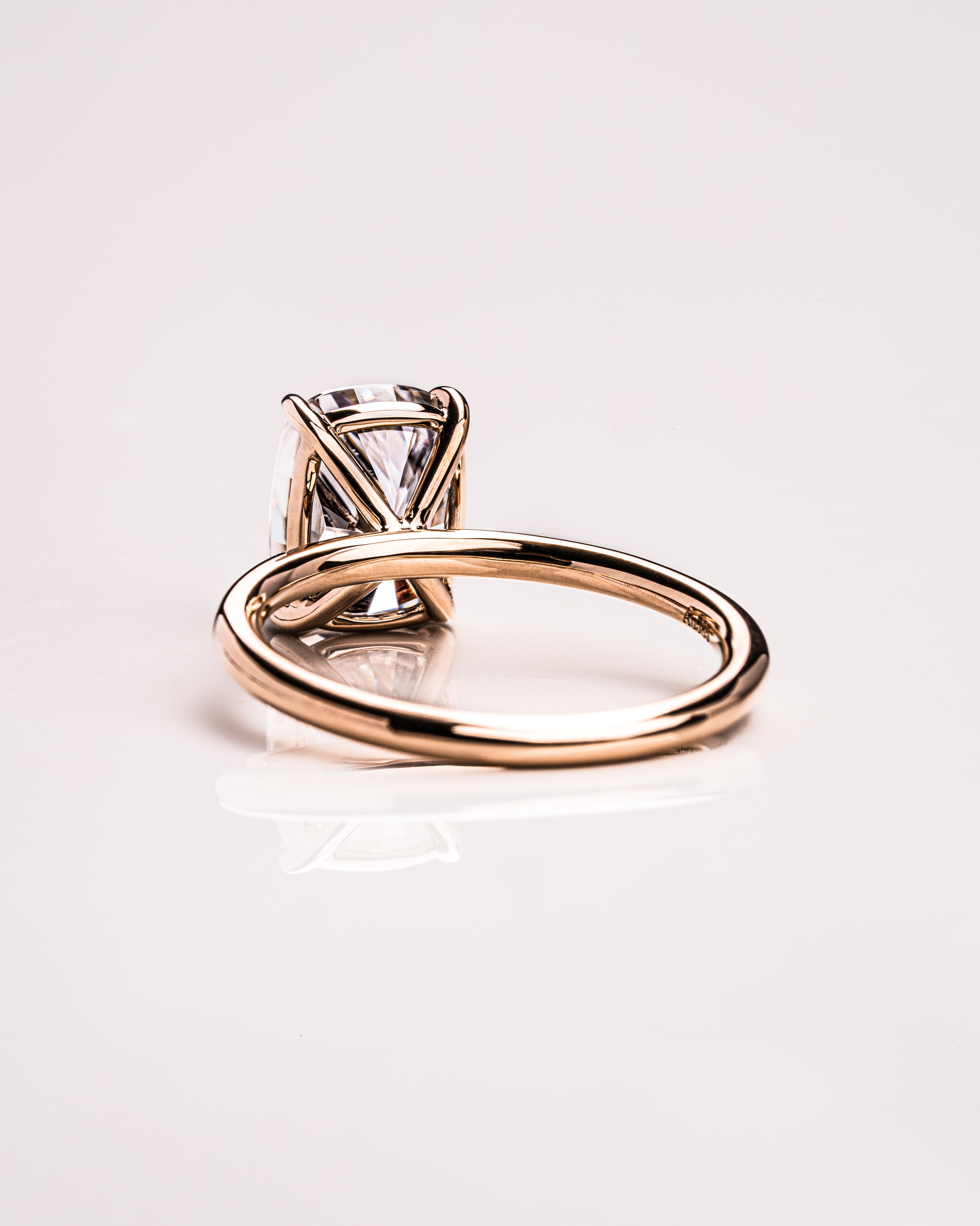 1.15 - 3.15 CT Cushion E/VS1 CVD Diamond Solitaire Engagement Ring - Camila Brown