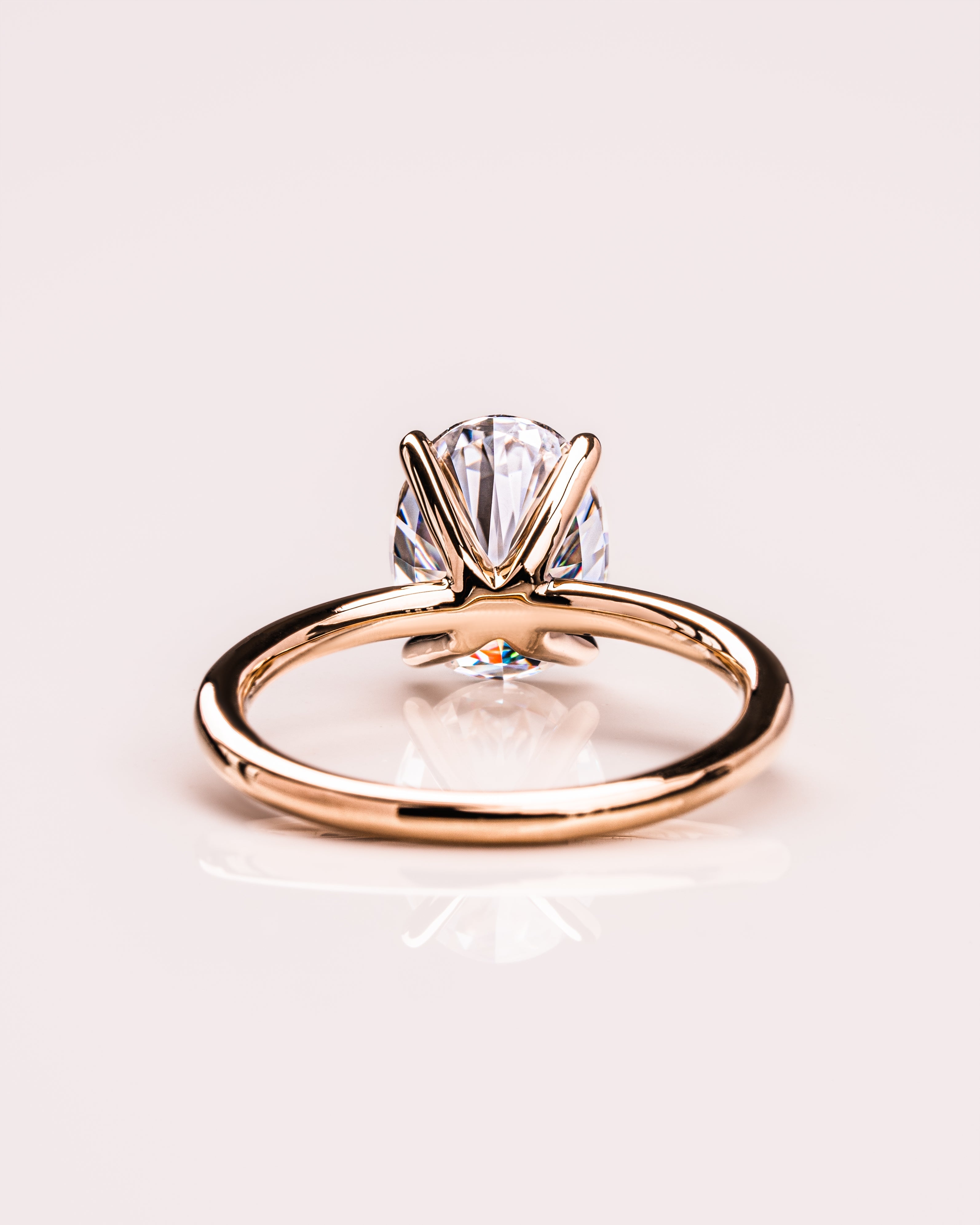 1.91 CT Oval F/VS1 CVD Diamond Solitaire Engagement Ring - Camila Brown