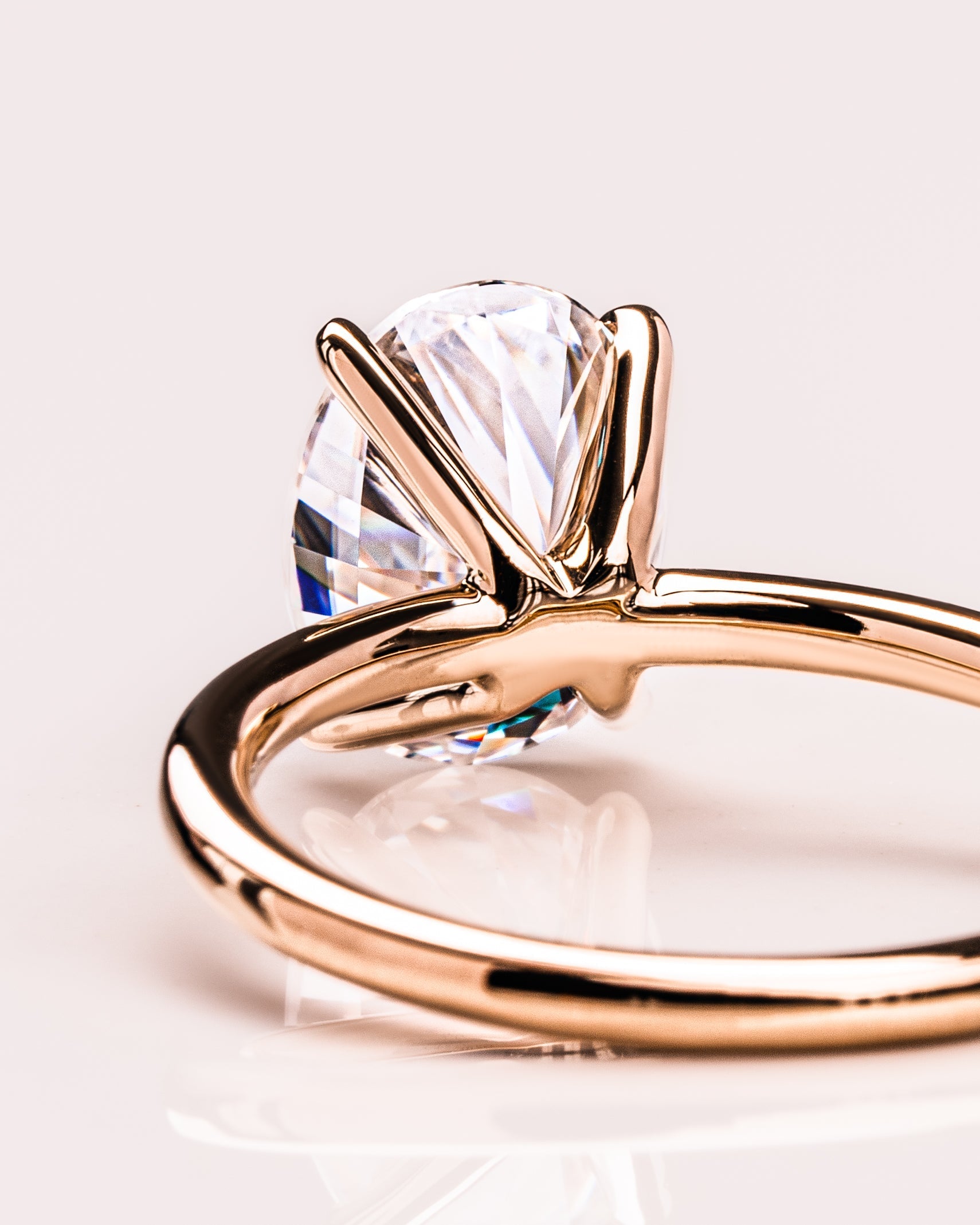 1.91 CT Oval F/VS1 CVD Diamond Solitaire Engagement Ring - Camila Brown