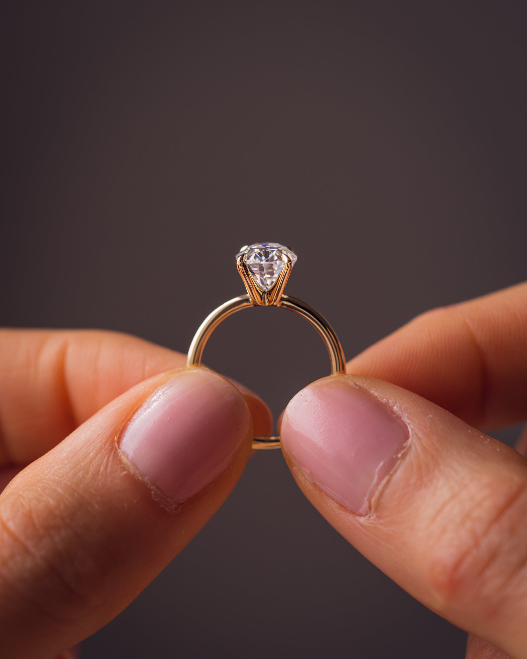 1.91 CT Oval F/VS1 CVD Diamond Solitaire Engagement Ring - Camila Brown