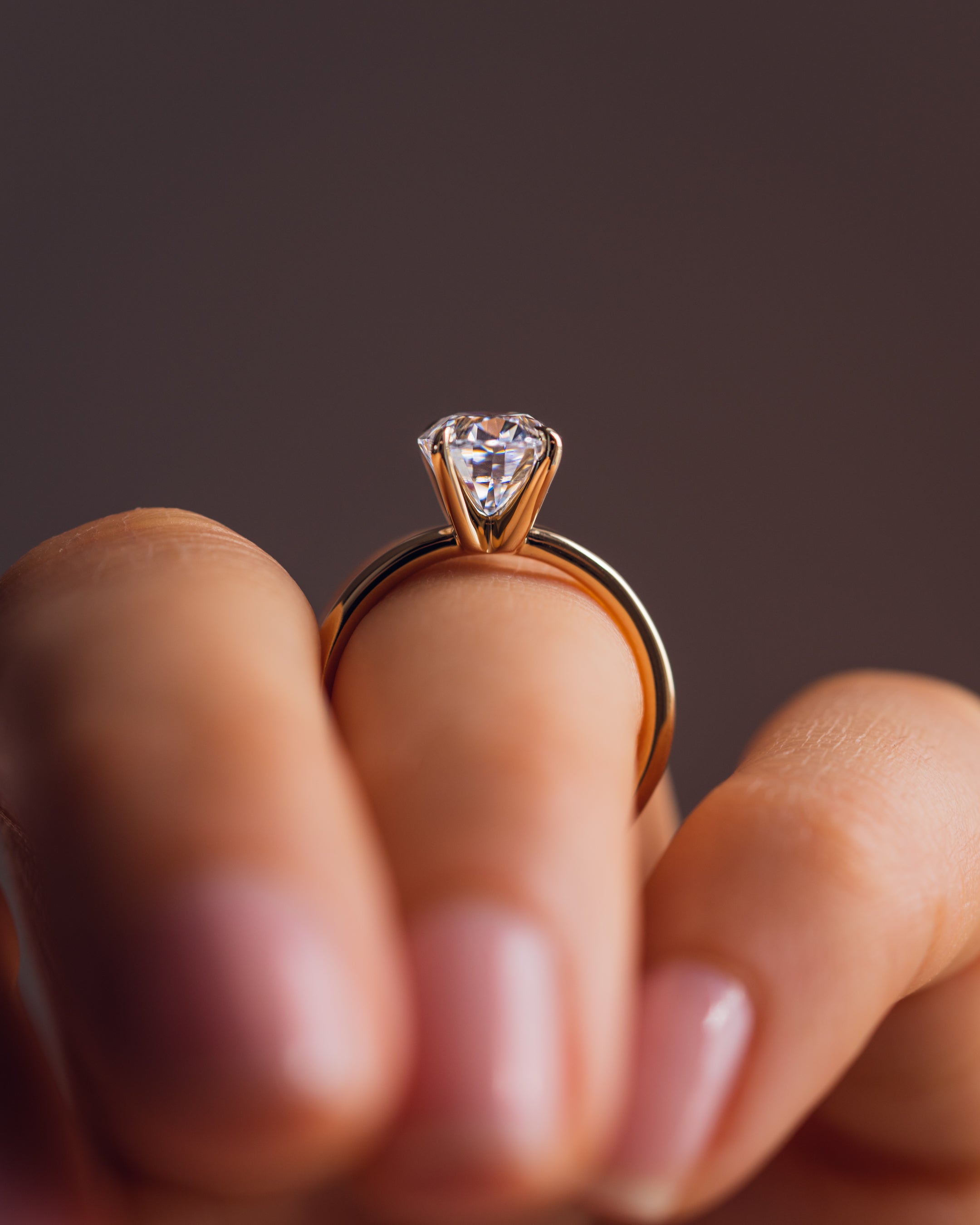 1.91 CT Oval F/VS1 CVD Diamond Solitaire Engagement Ring - Camila Brown