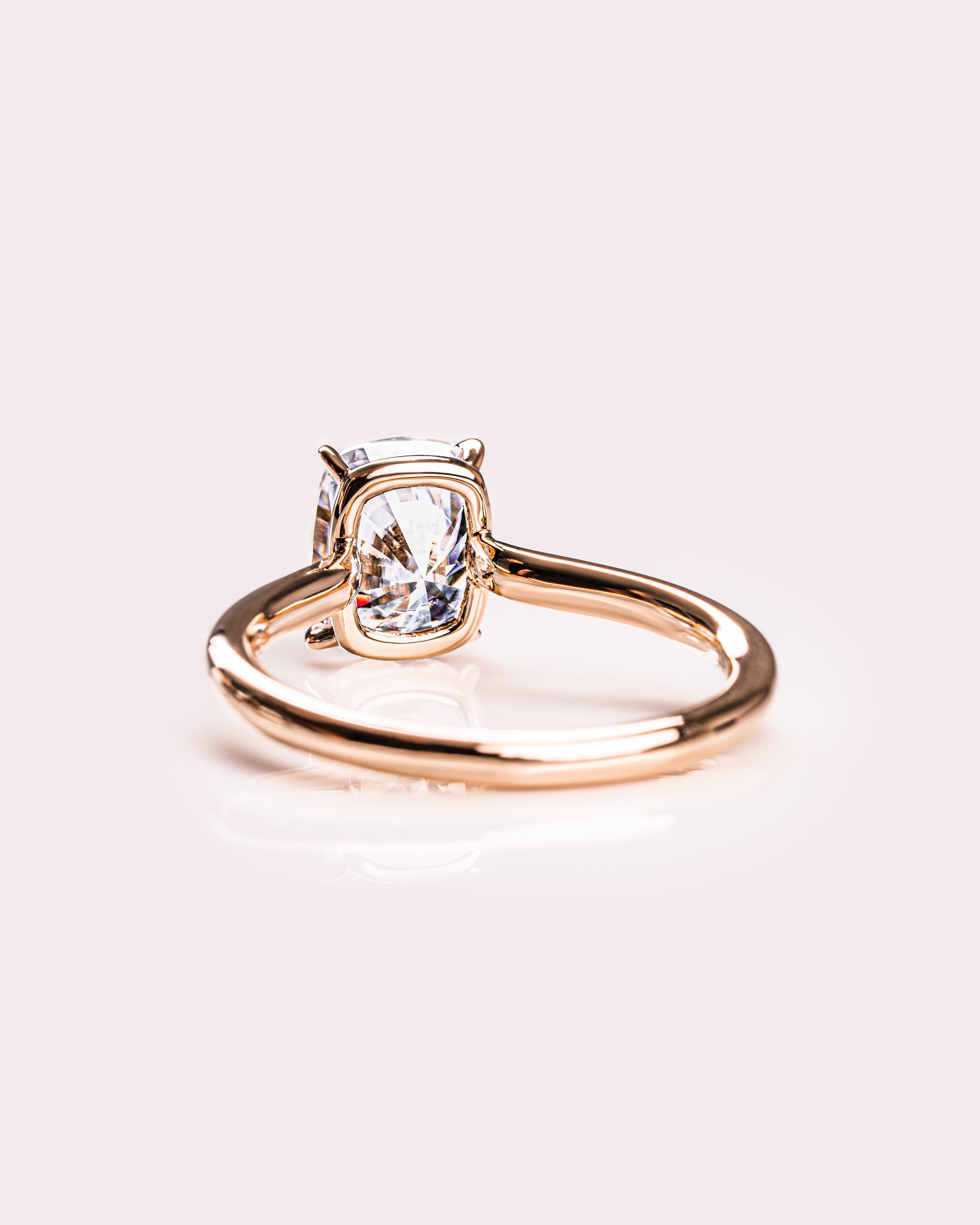 1.15-3.15 CT Cushion E/VS2 CVD Diamond Solitaire Engagement Ring - Camila Brown