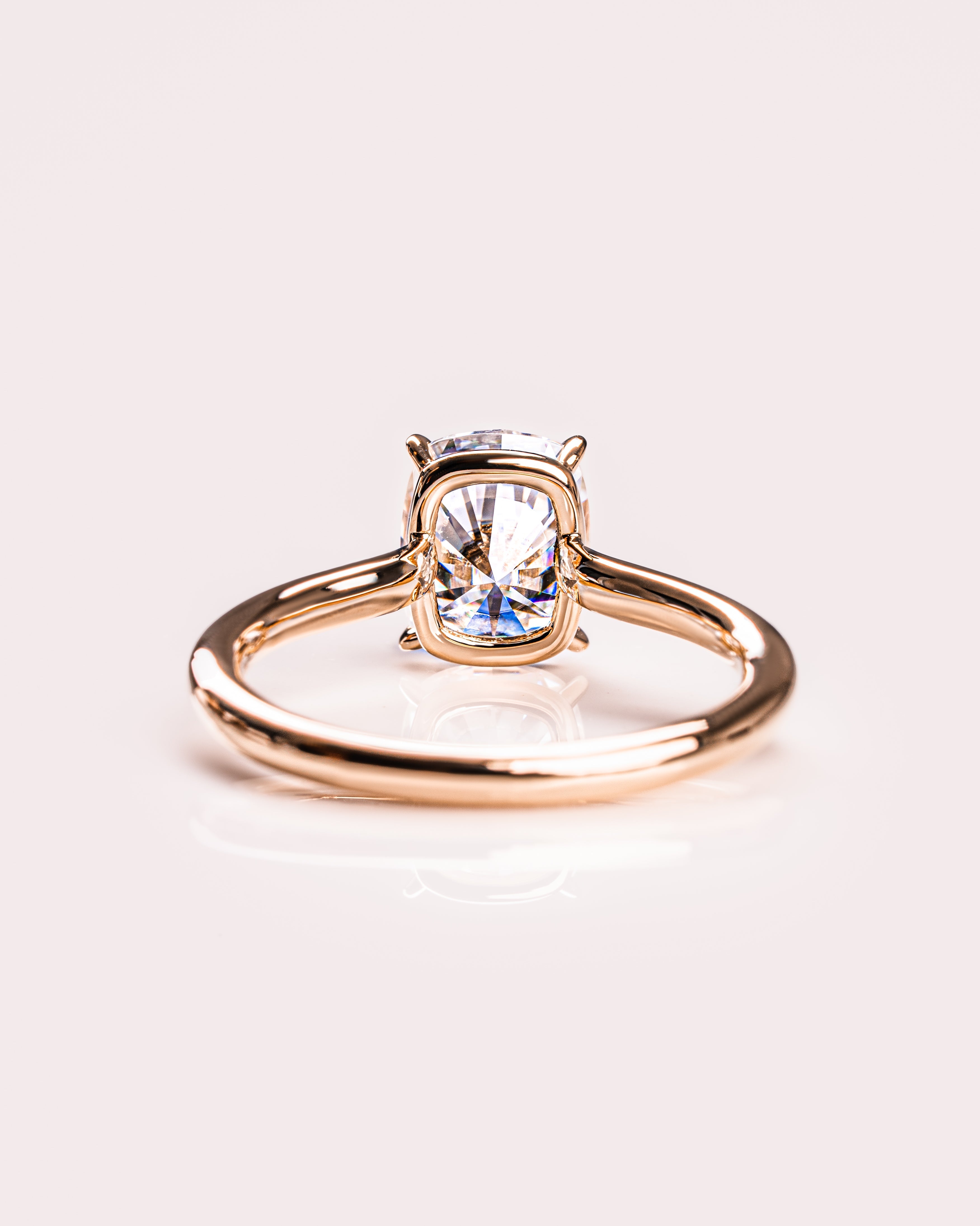 1.15-3.15 CT Cushion E/VS2 CVD Diamond Solitaire Engagement Ring - Camila Brown