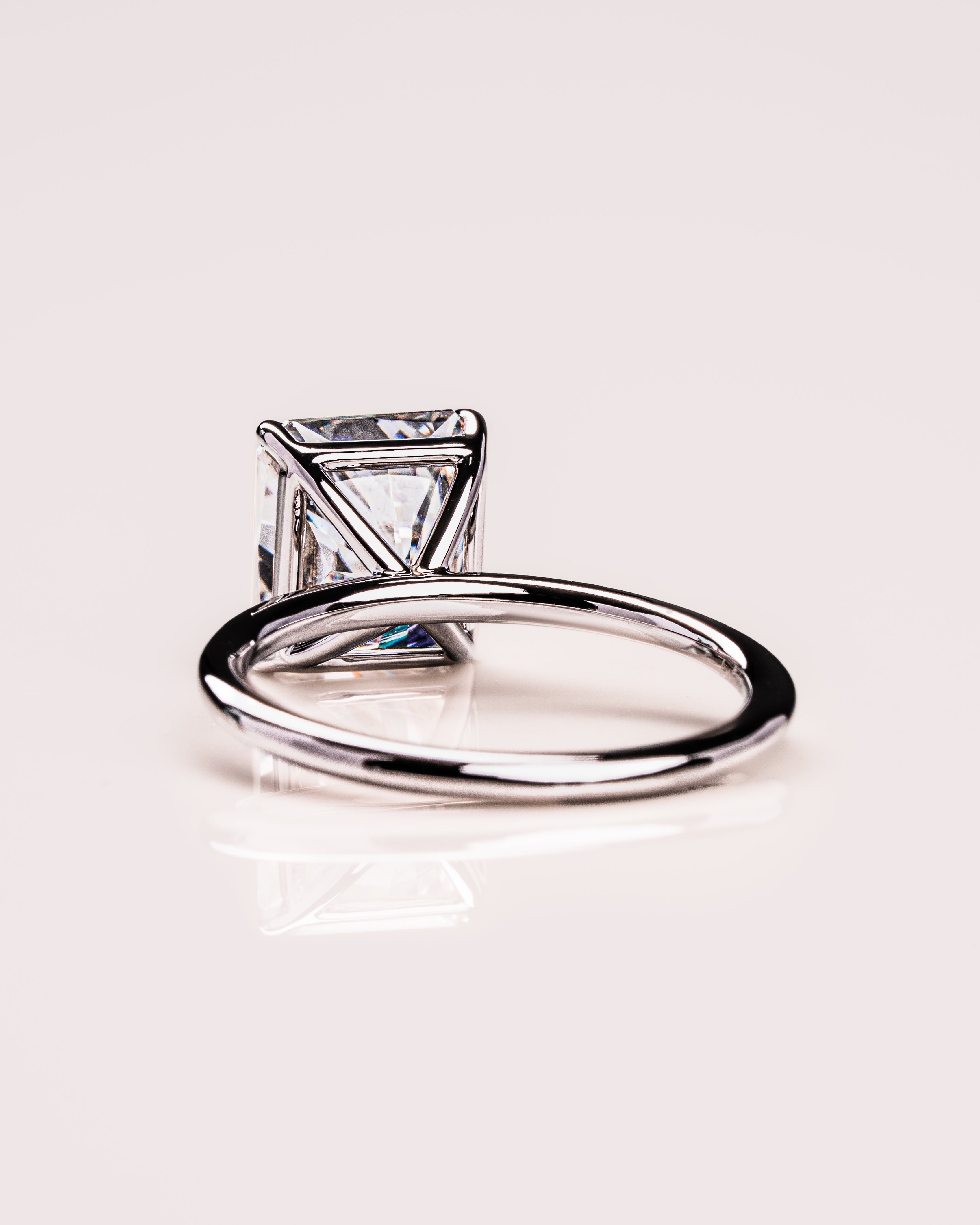 1.43 - 3.43 CT Radiant E/VS1 CVD Diamond Solitaire Engagement Ring - Camila Brown