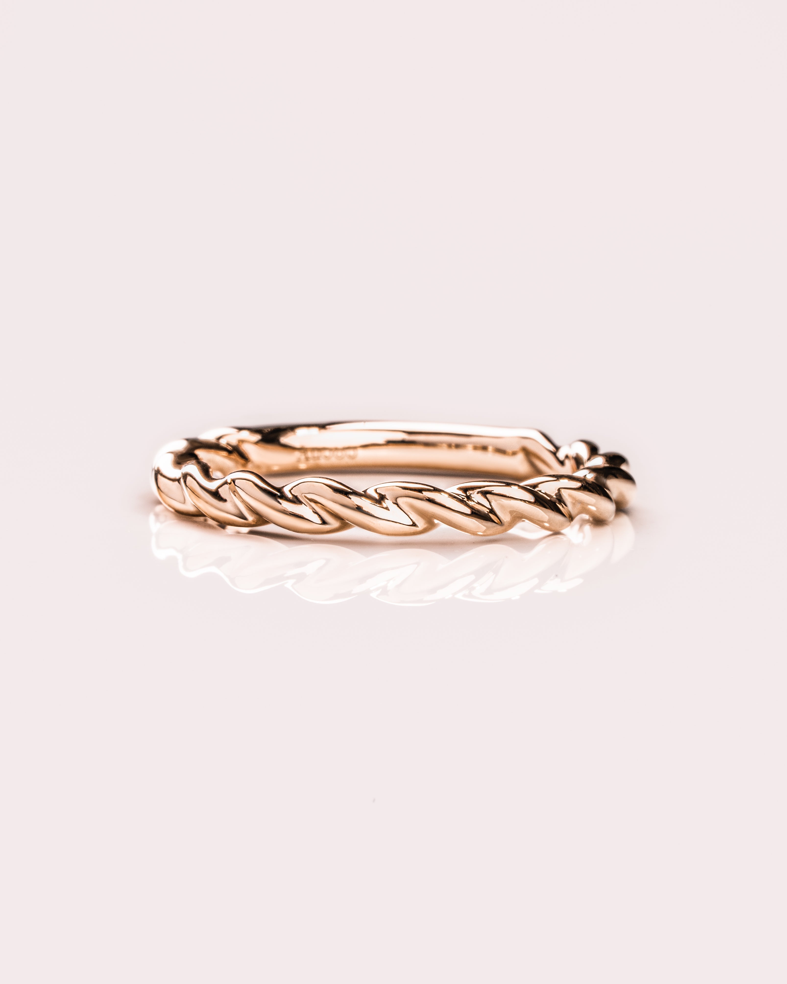 Plain Twisted Stacking Wedding Band - Camila Brown
