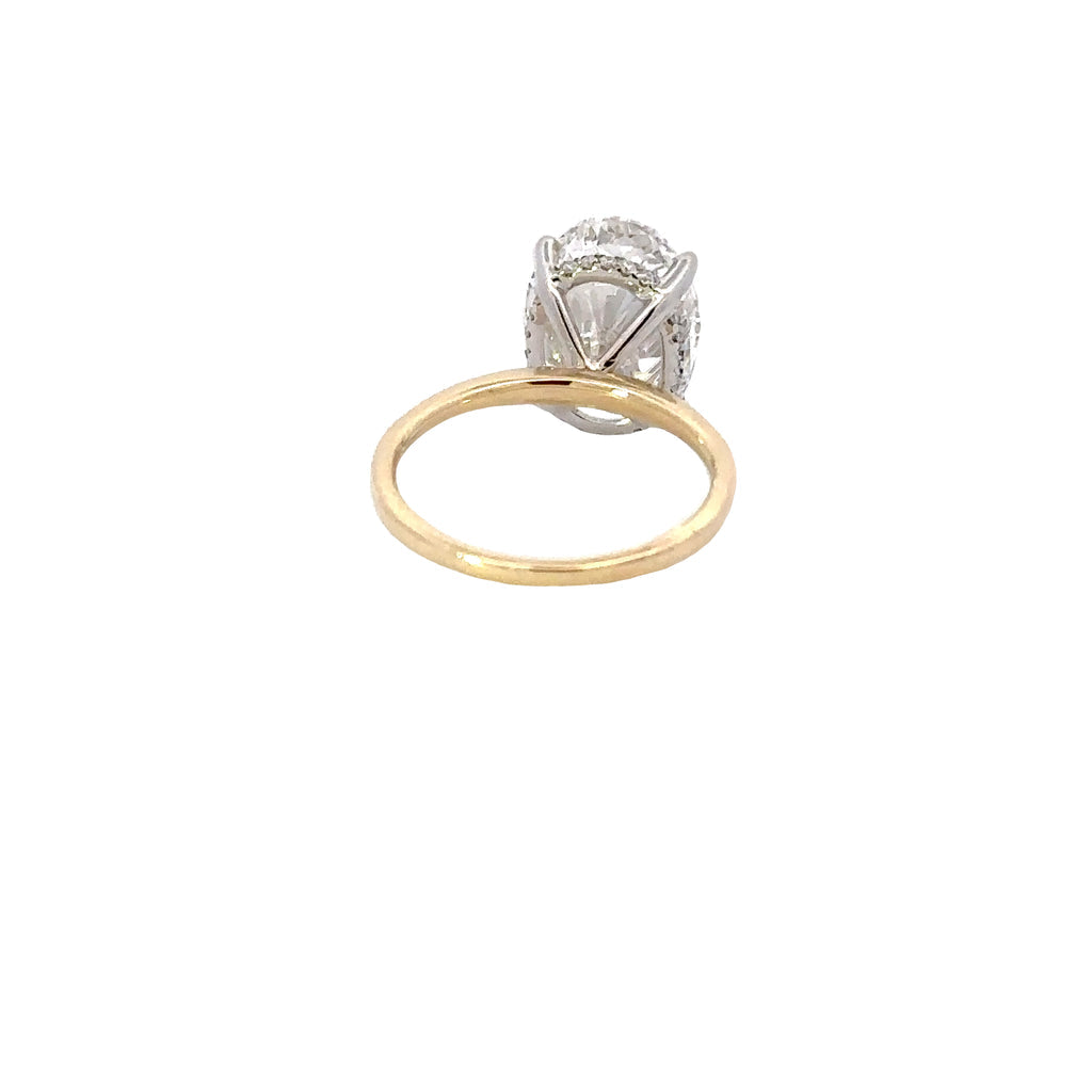 3.02-5.02 CT Oval F/VS2 CVD Diamond Solitaire Engagement Ring - Camila Brown