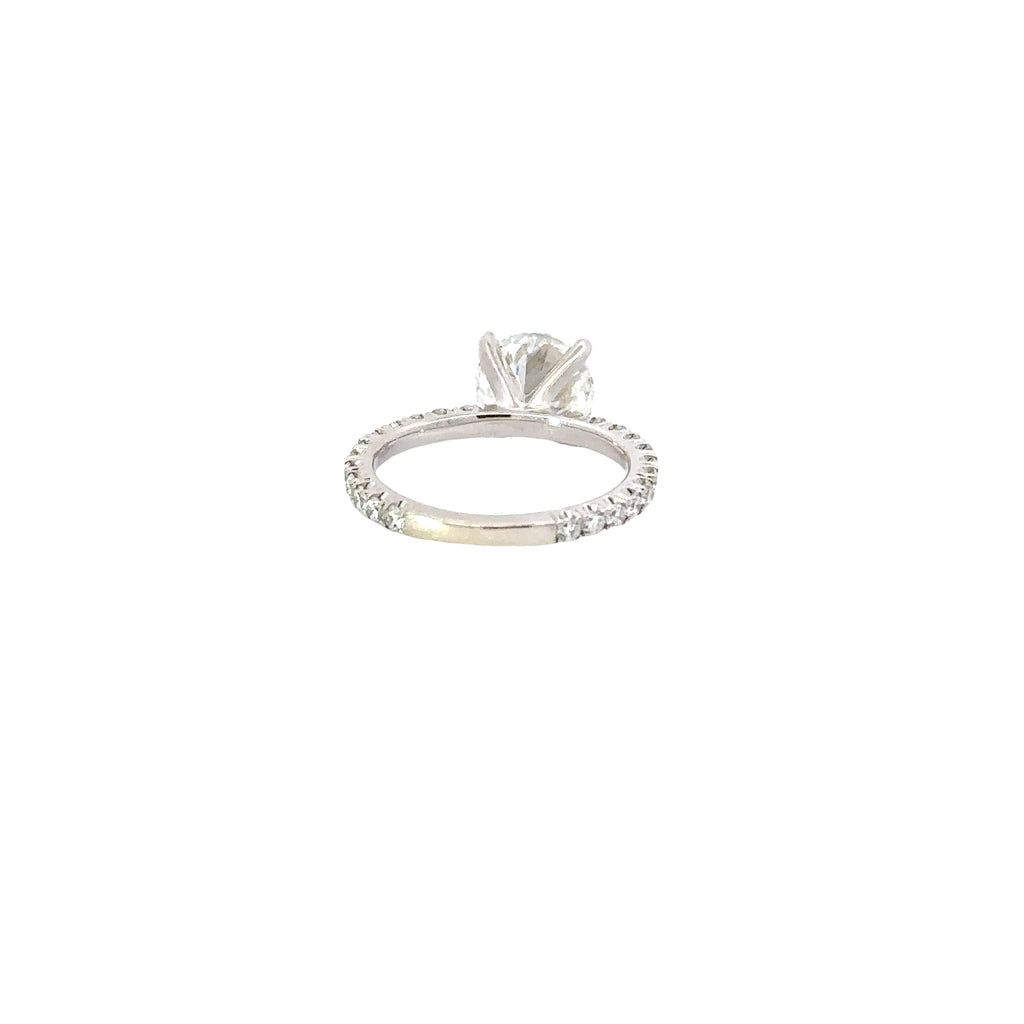 2.03 CT Round G/SI1 CVD Diamond Pave Setting Engagement Ring - Camila Brown