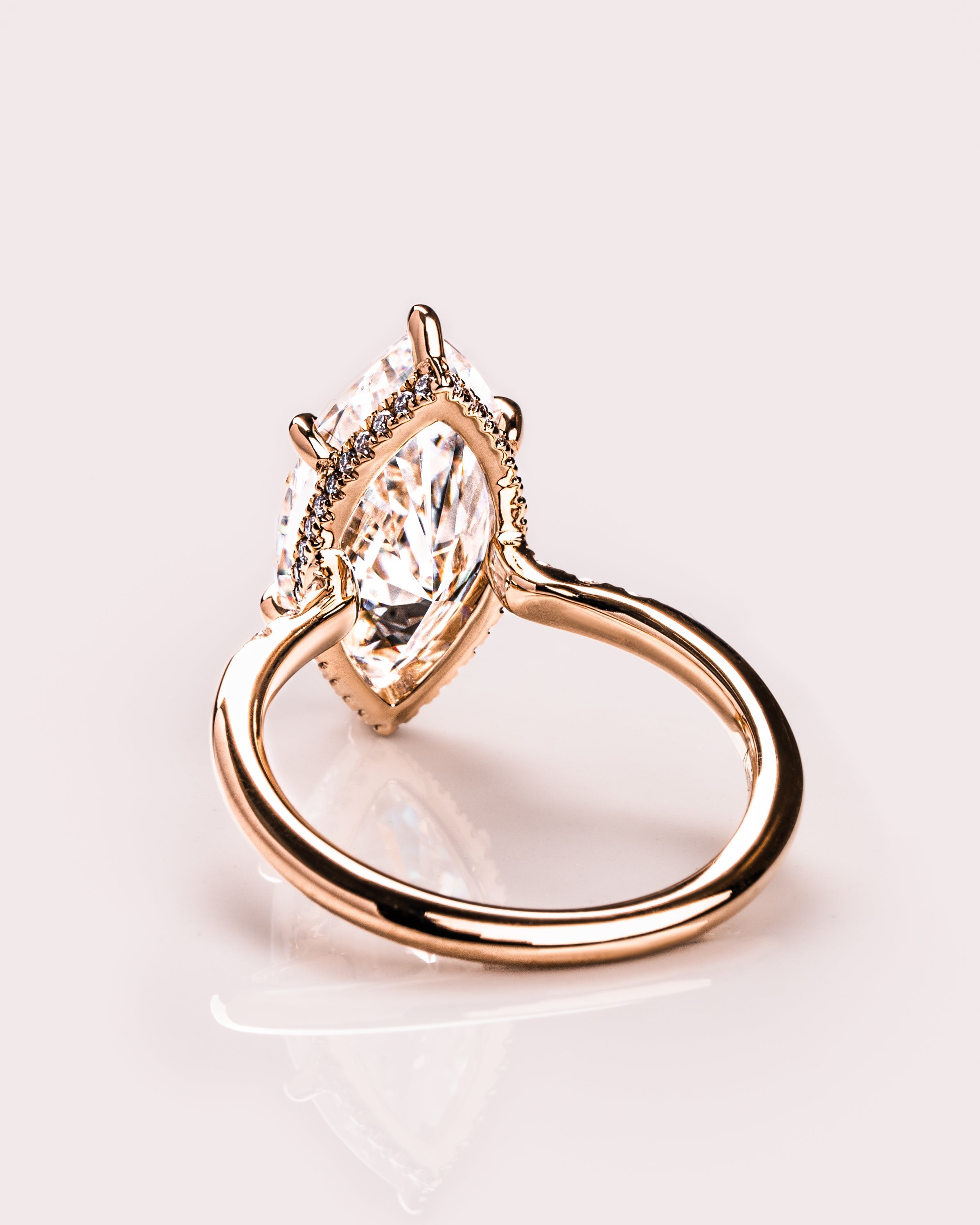 1.48-3.48 CT Marquise E/VS2 CVD Diamond Hidden Halo Engagement Ring - Camila Brown