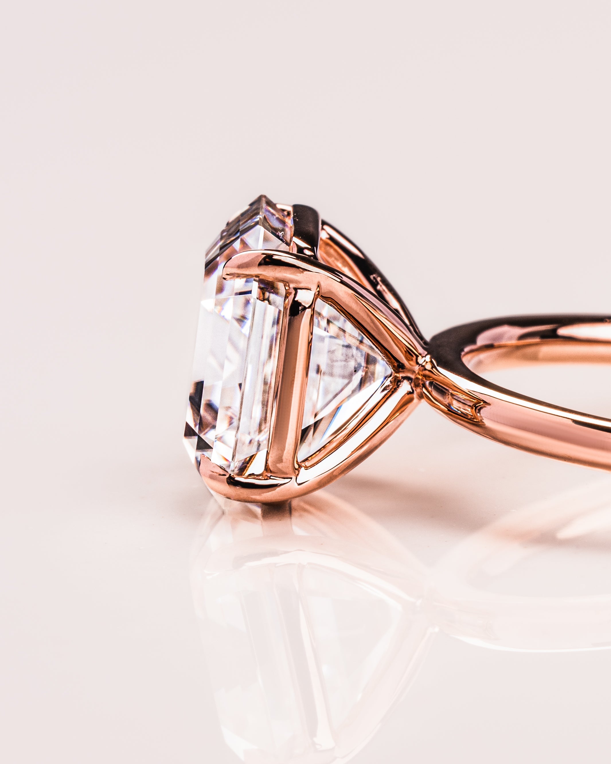 1.20-3.20 CT Asscher F/VS2 CVD Diamond Solitaire Engagement Ring - Camila Brown