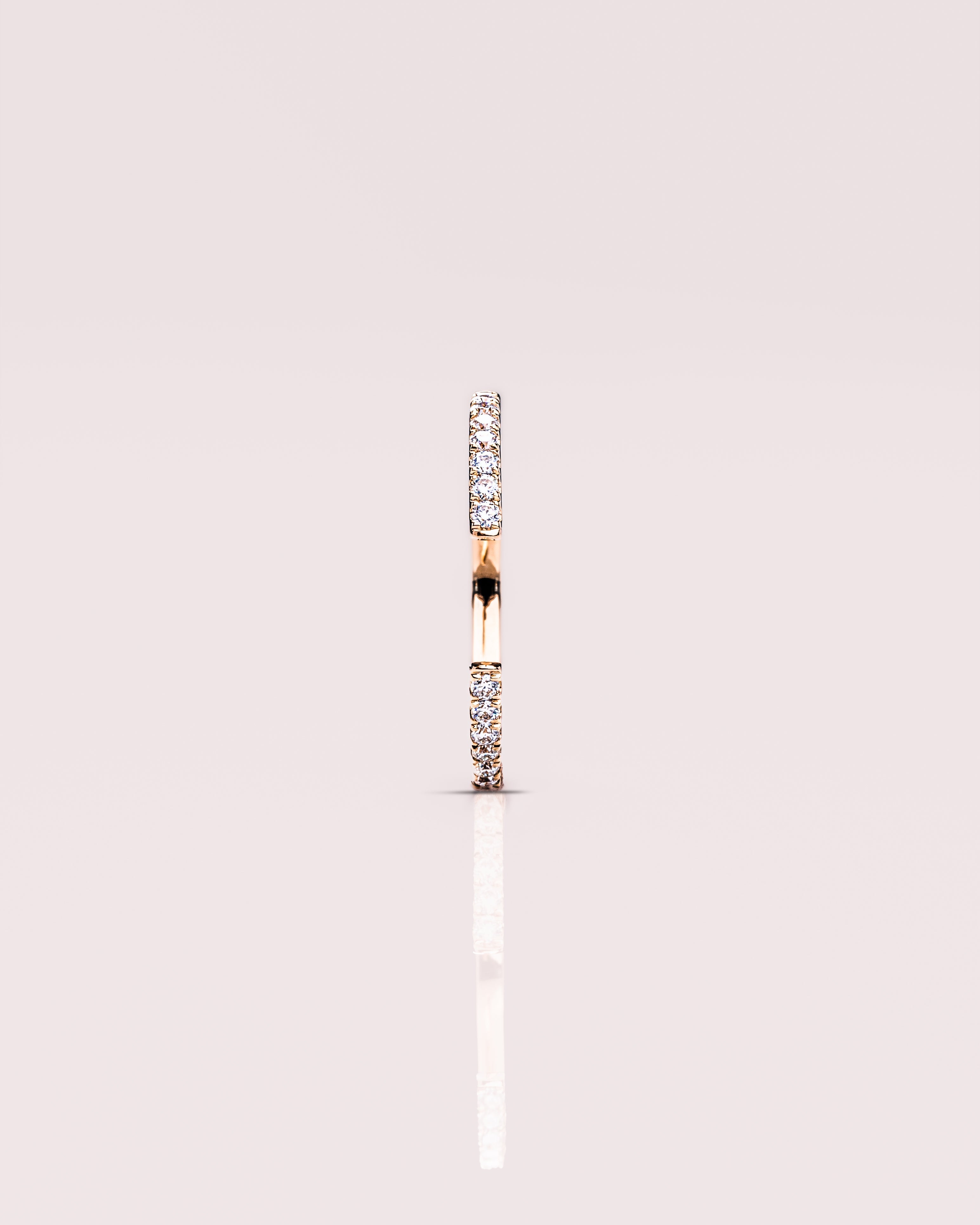 0.18 TCW Round CVD Diamond Open Wedding Band - Camila Brown
