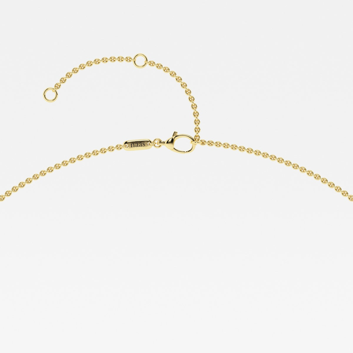 0.63 TCW Round Moissanite Diamond Dangle Necklace - Camila Brown