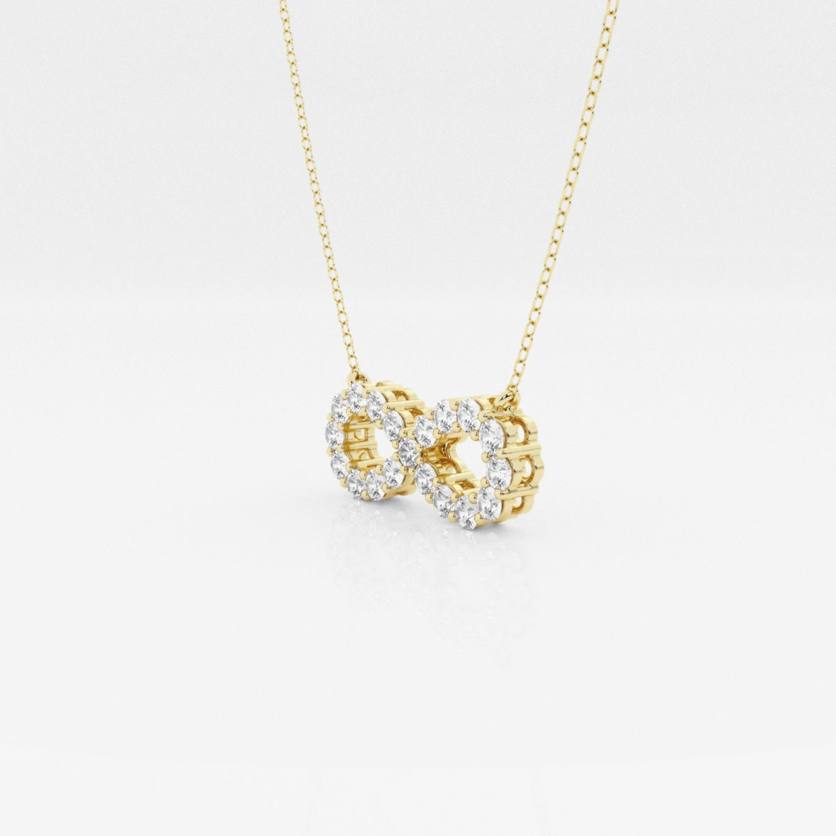 1.0 TCW Round Moissanite Diamond Infinity Necklace - Camila Brown