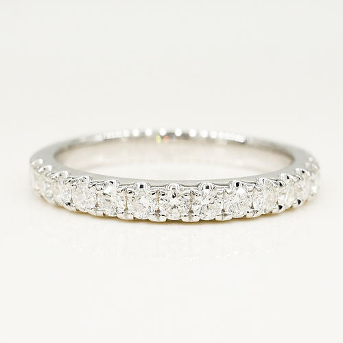 0.80 TCW Round CVD Diamond Full Eternity Wedding Band - Camila Brown