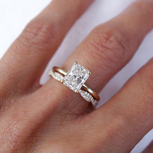 0.20 TCW Round CVD Diamond Twisted Wedding Band - Camila Brown