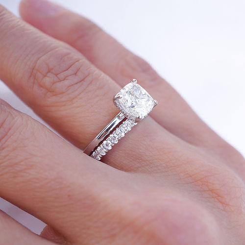 0.80 TCW Round CVD Diamond Full Eternity Wedding Band - Camila Brown