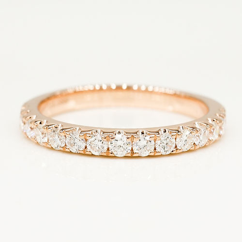 0.80 TCW Round CVD Diamond Full Eternity Wedding Band - Camila Brown