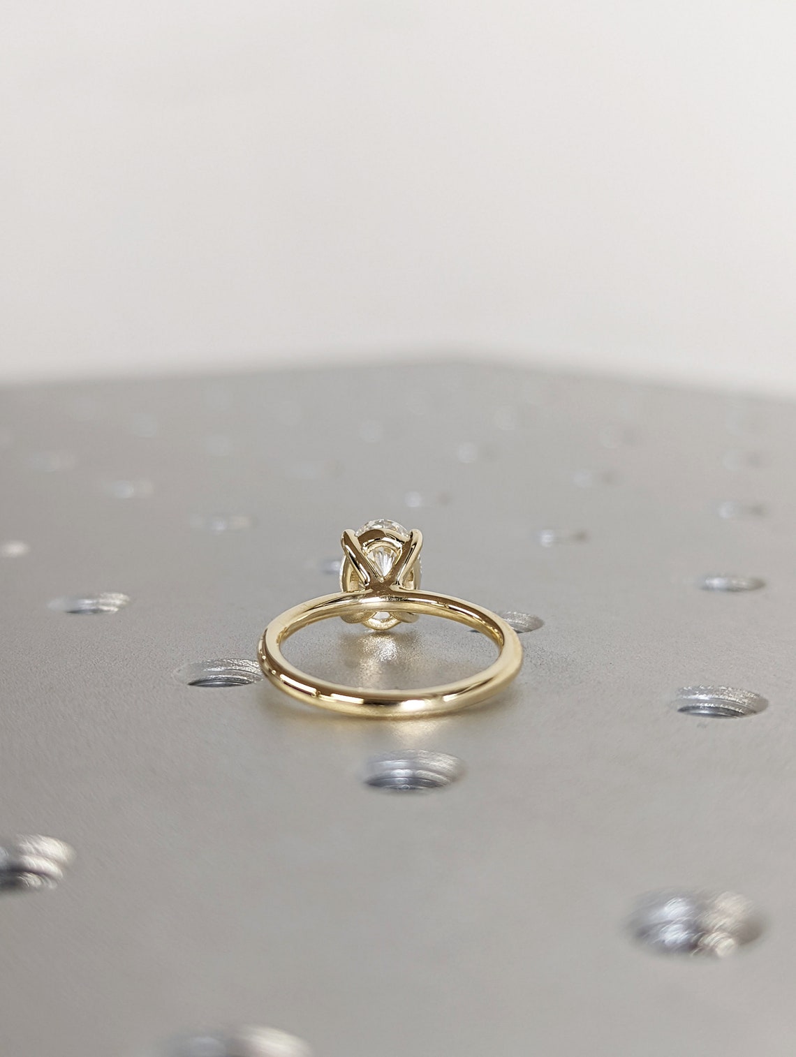 1.50 CT Oval F/VS1 CVD Diamond Solitaire Engagement Ring - Camila Brown