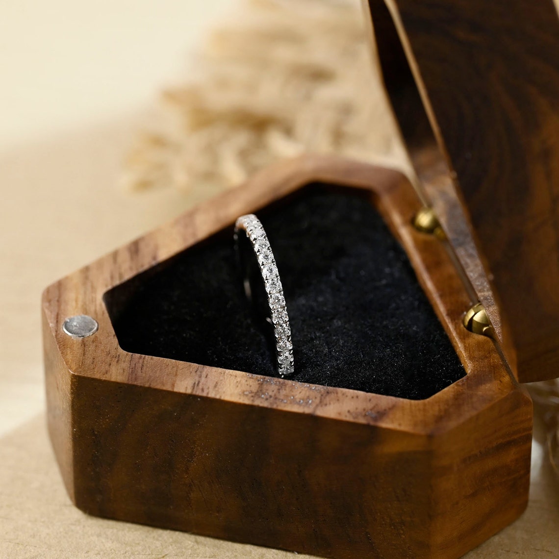 0.20 TCW Round CVD Diamond Full Eternity Wedding Band - Camila Brown