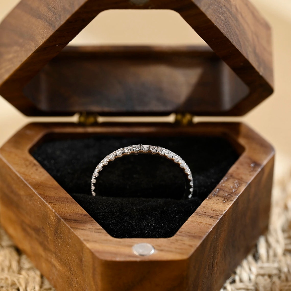 0.20 TCW Round CVD Diamond Full Eternity Wedding Band - Camila Brown