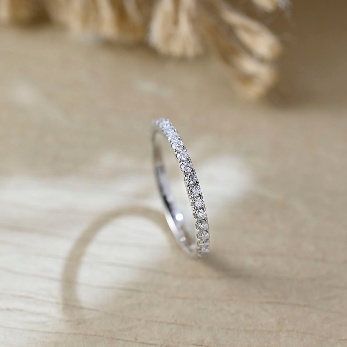 0.20 TCW Round CVD Diamond Full Eternity Wedding Band - Camila Brown