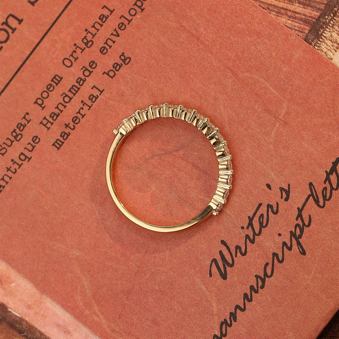 0.20 TCW Round CVD Diamond Minimalist Wedding Band - Camila Brown