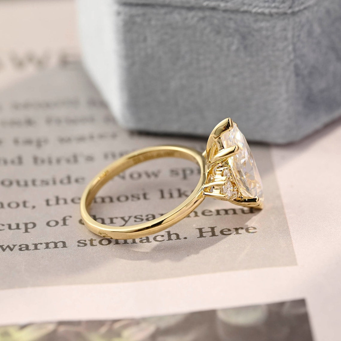 1.0 - 30 CT Marquise F/VS1 CVD Diamond Cluster Engagement Ring - Camila Brown