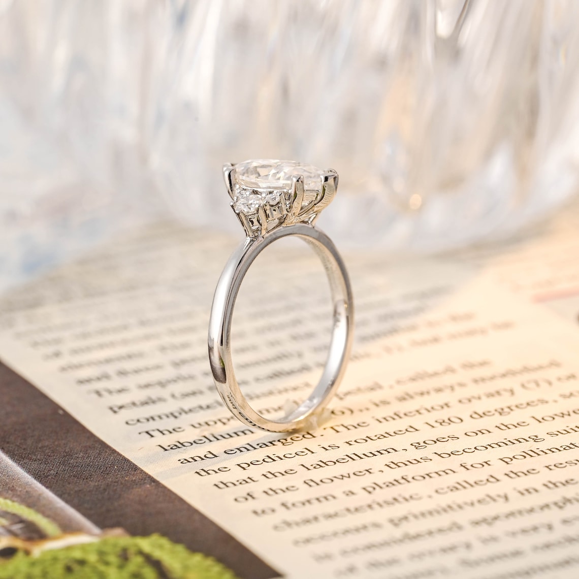 1.0 - 3.0 CT Marquise F/VS1 CVD Diamond Cluster Engagement Ring - Camila Brown