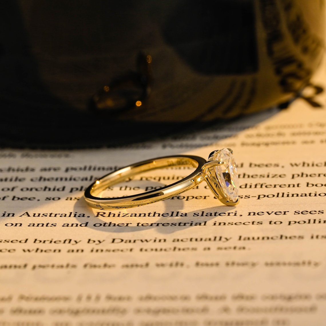 0.8 CT Pear Cut F/VS1 CVD Diamond Solitaire Engagement Ring - Camila Brown