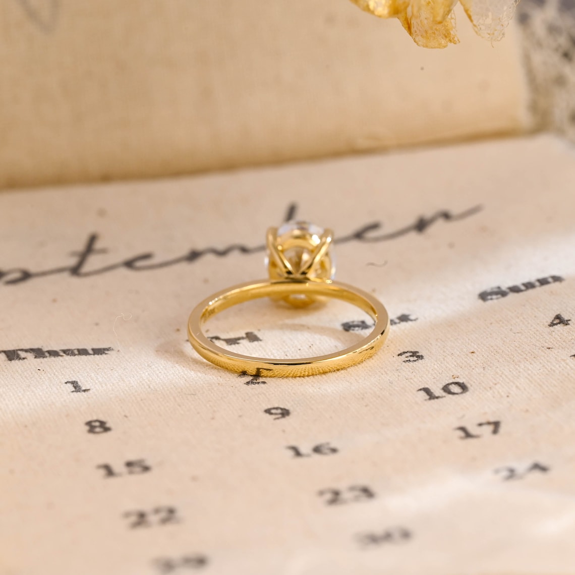 1.0 - 3.0 CT Oval F/VS1 CVD Diamond Solitaire Engagement Ring - Camila Brown