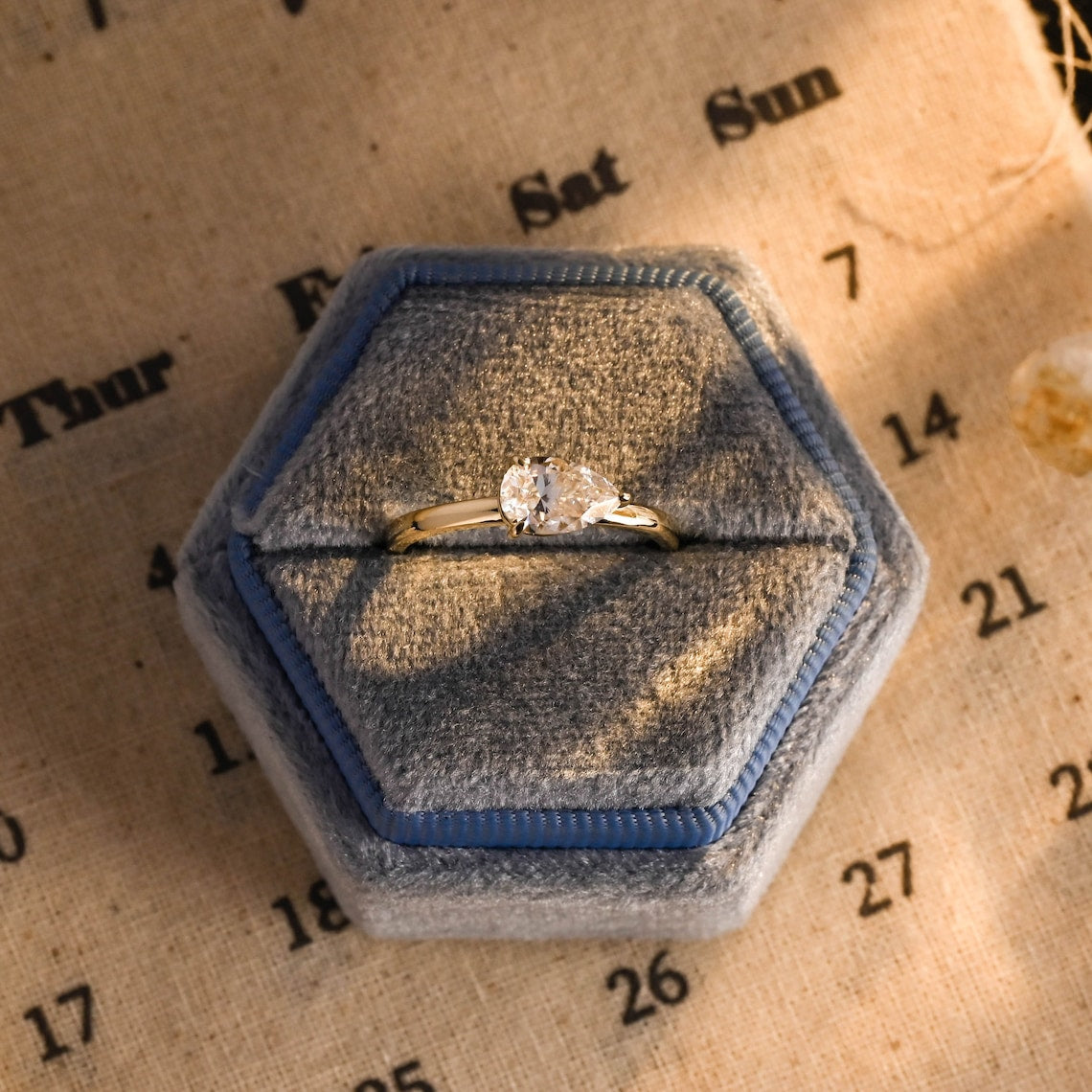 3.0 CT Pear F/VS1 CVD Diamond Solitaire Engagement Ring - Camila Brown