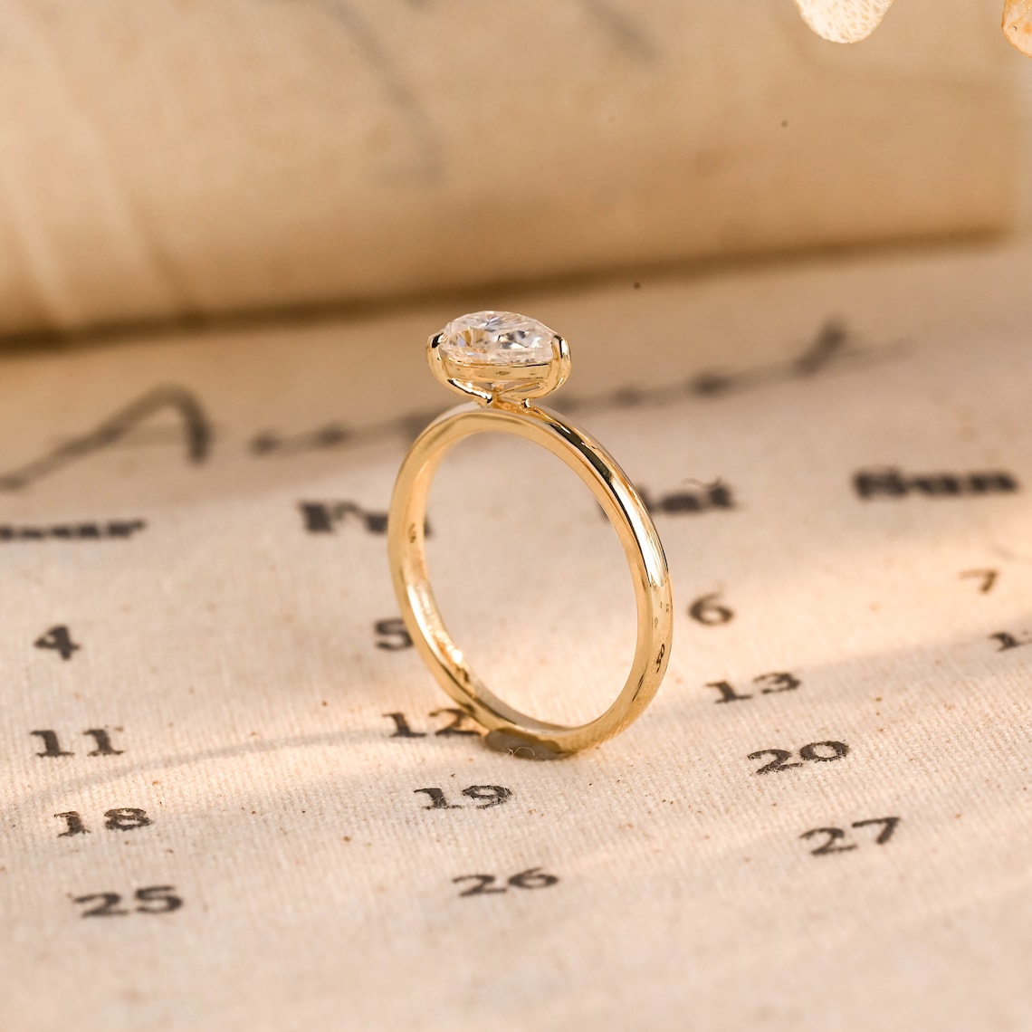 3.0 CT Pear F/VS1 CVD Diamond Solitaire Engagement Ring - Camila Brown