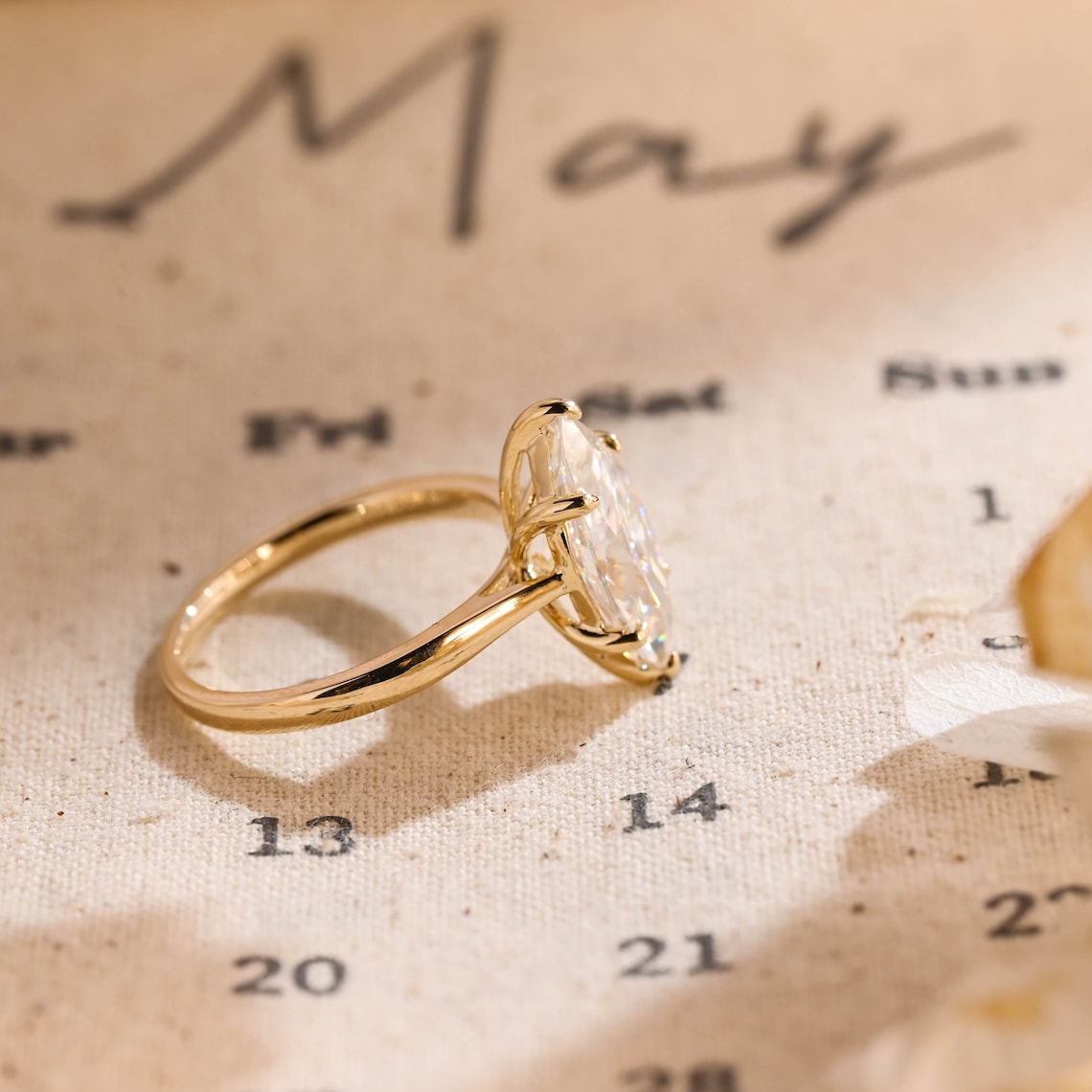 1.0 - 3.0 CT Marquise F/VS1 CVD Diamond Solitaire Engagement Ring - Camila Brown