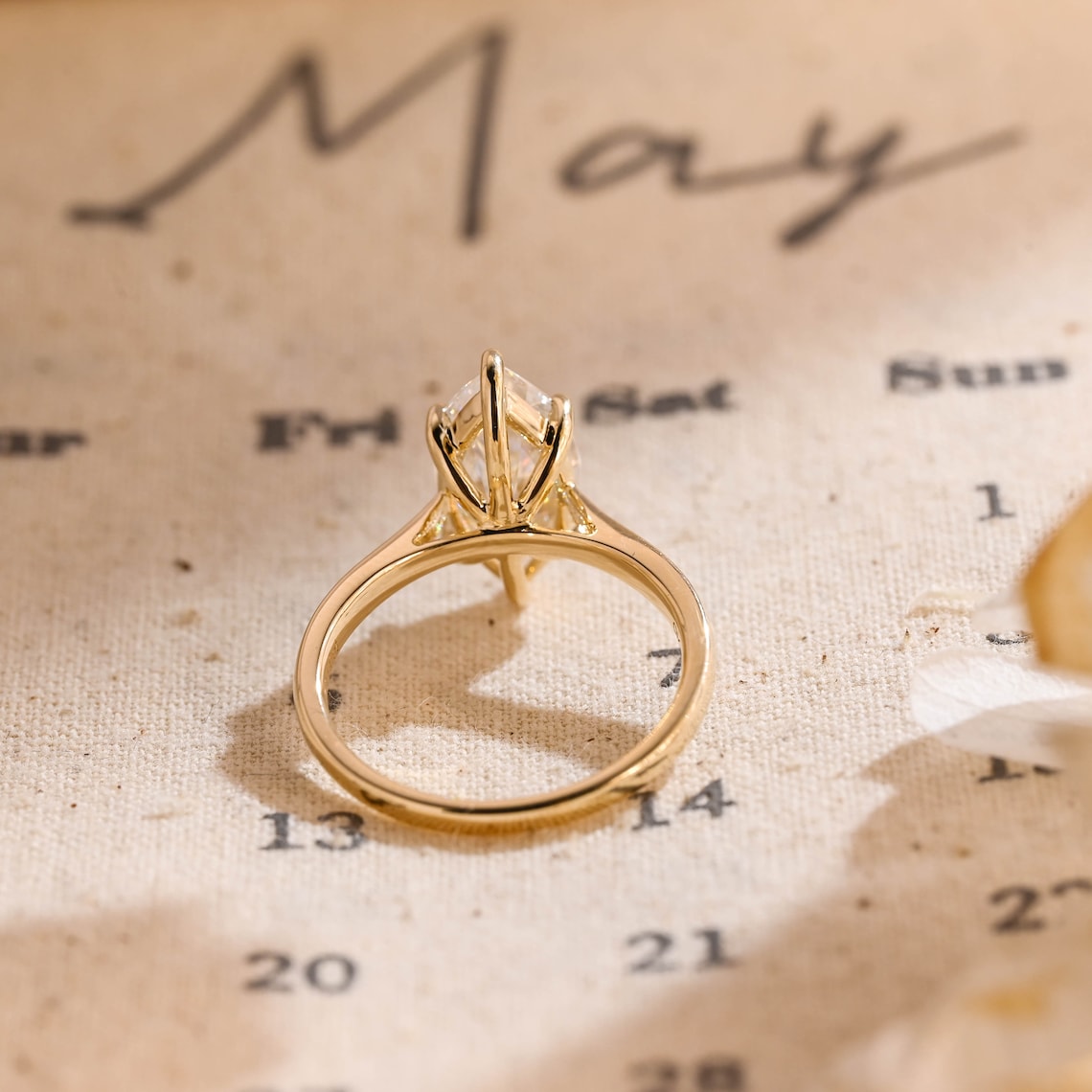 1.0 - 3.0 CT Marquise F/VS1 CVD Diamond Solitaire Engagement Ring - Camila Brown