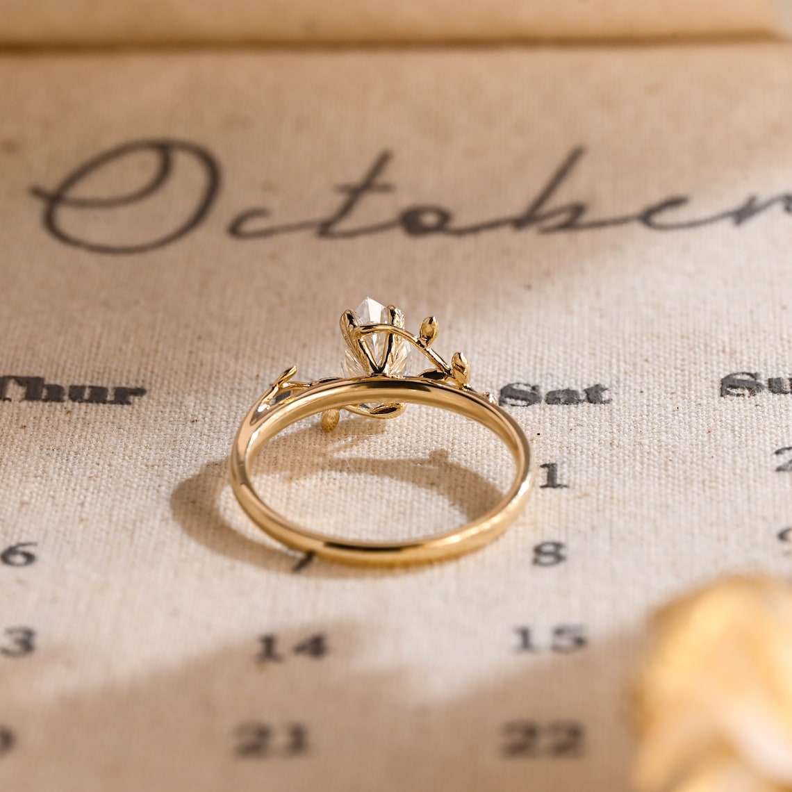 1.0 - 3.0 CT Marquise F/VS1 CVD Diamond Art Deco Engagement Ring - Camila Brown