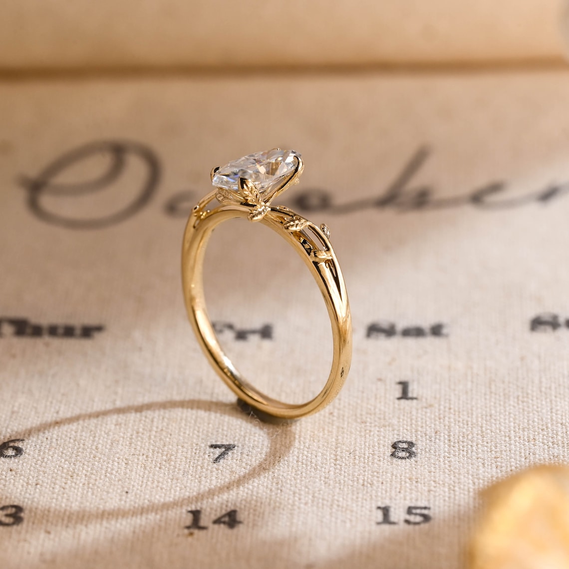 1.0 - 3.0 CT Marquise F/VS1 CVD Diamond Art Deco Engagement Ring - Camila Brown