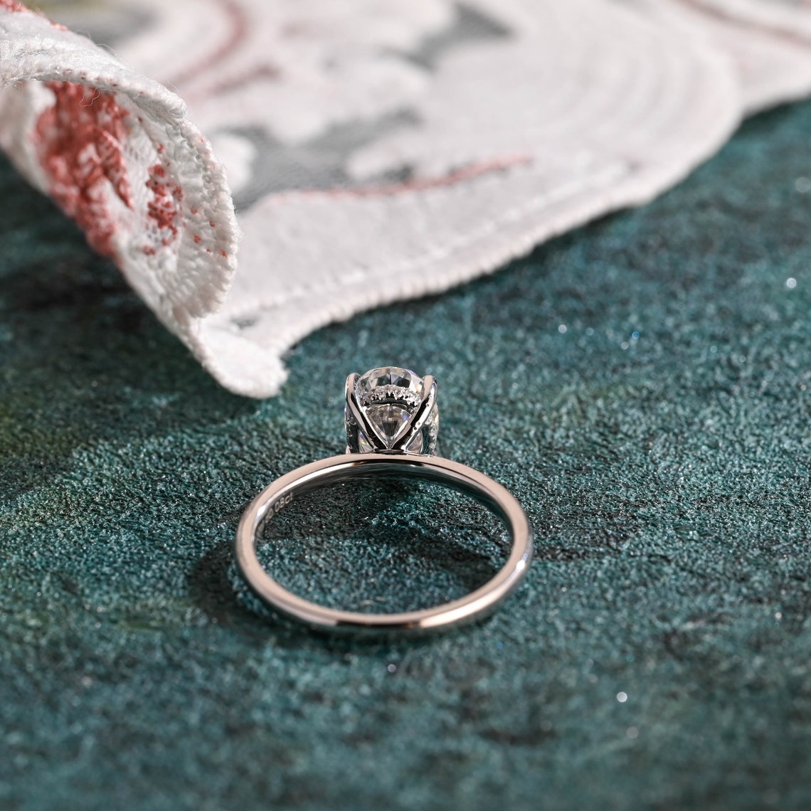 1.0-3.0 CT Oval Cut F/VS1 CVD Diamond Solitaire Engagement Ring - Camila Brown