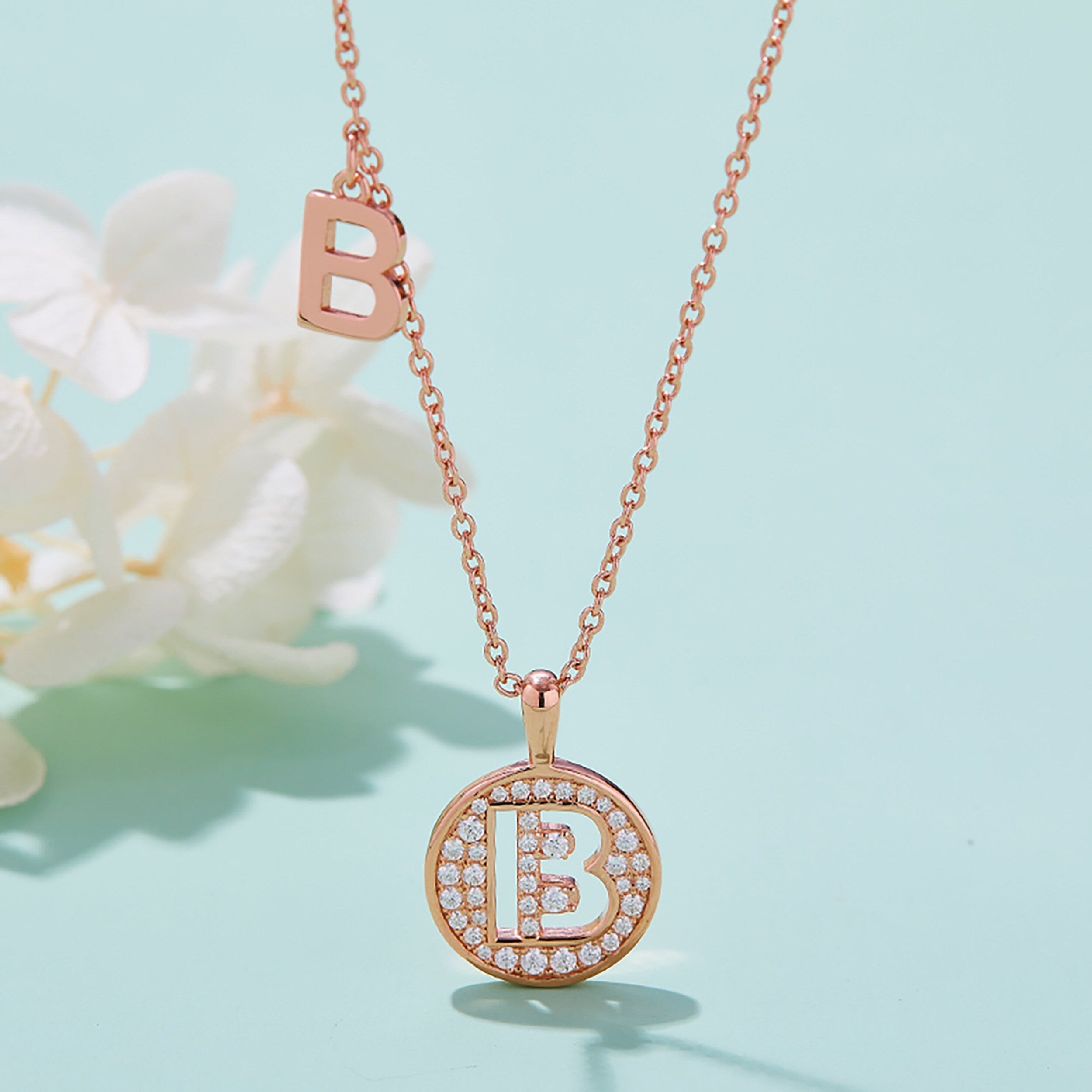 Customized A to Z Alphabet Letter Moissanite Diamond Necklace - Camila Brown