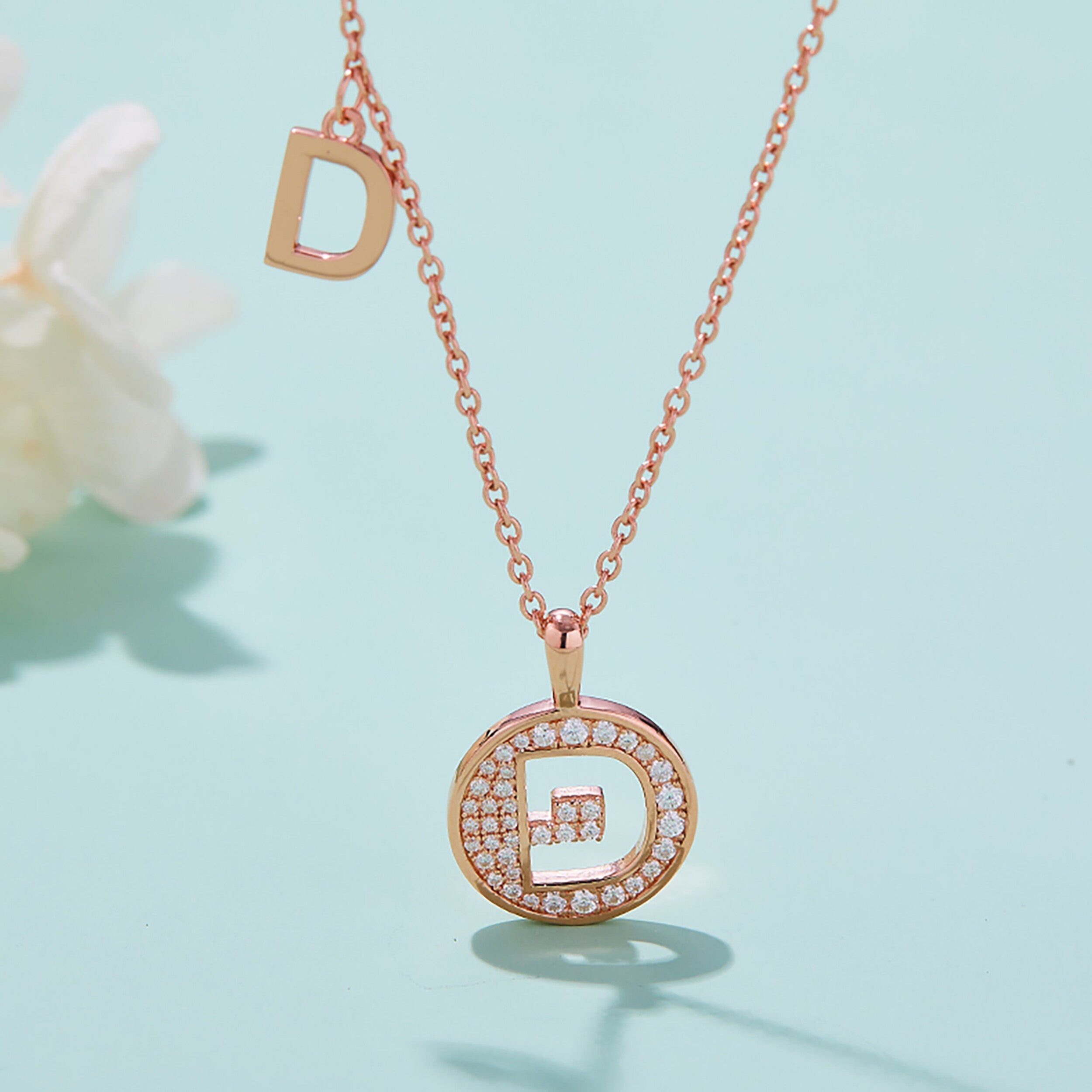 Customized A to Z Alphabet Letter Moissanite Diamond Necklace - Camila Brown