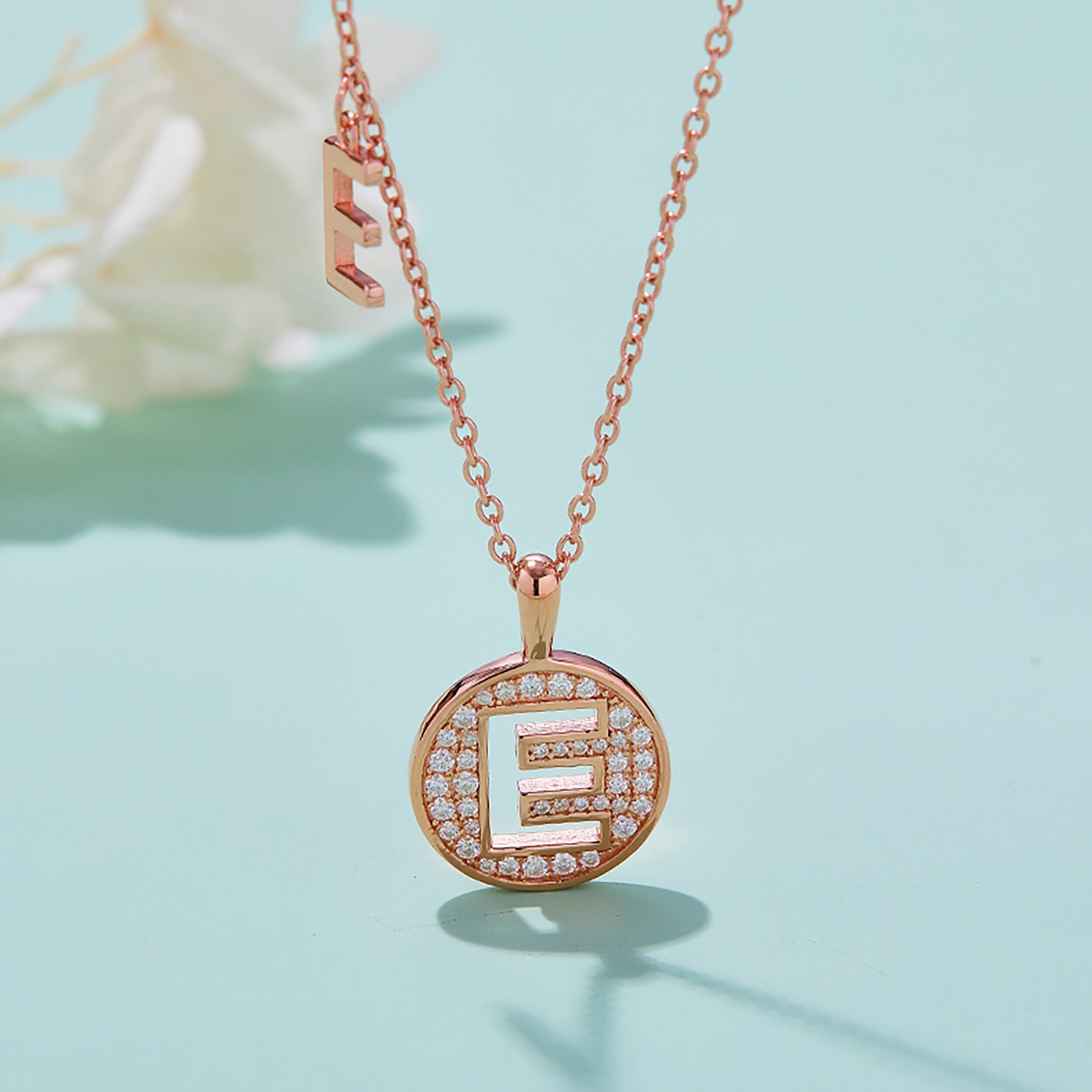 Customized A to Z Alphabet Letter Moissanite Diamond Necklace - Camila Brown