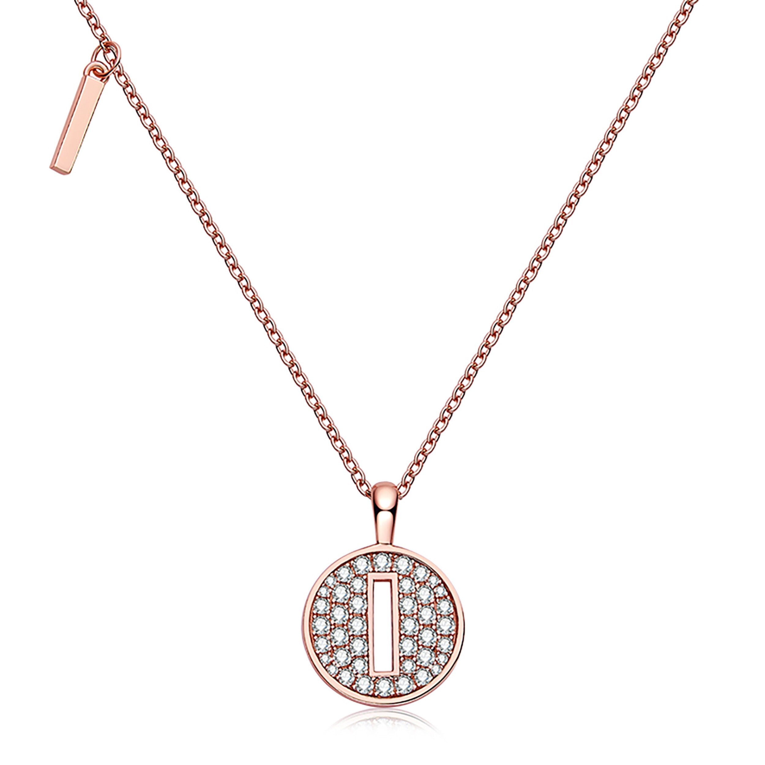 Customized "I" Letter Moissanite Diamond Necklace - Camila Brown