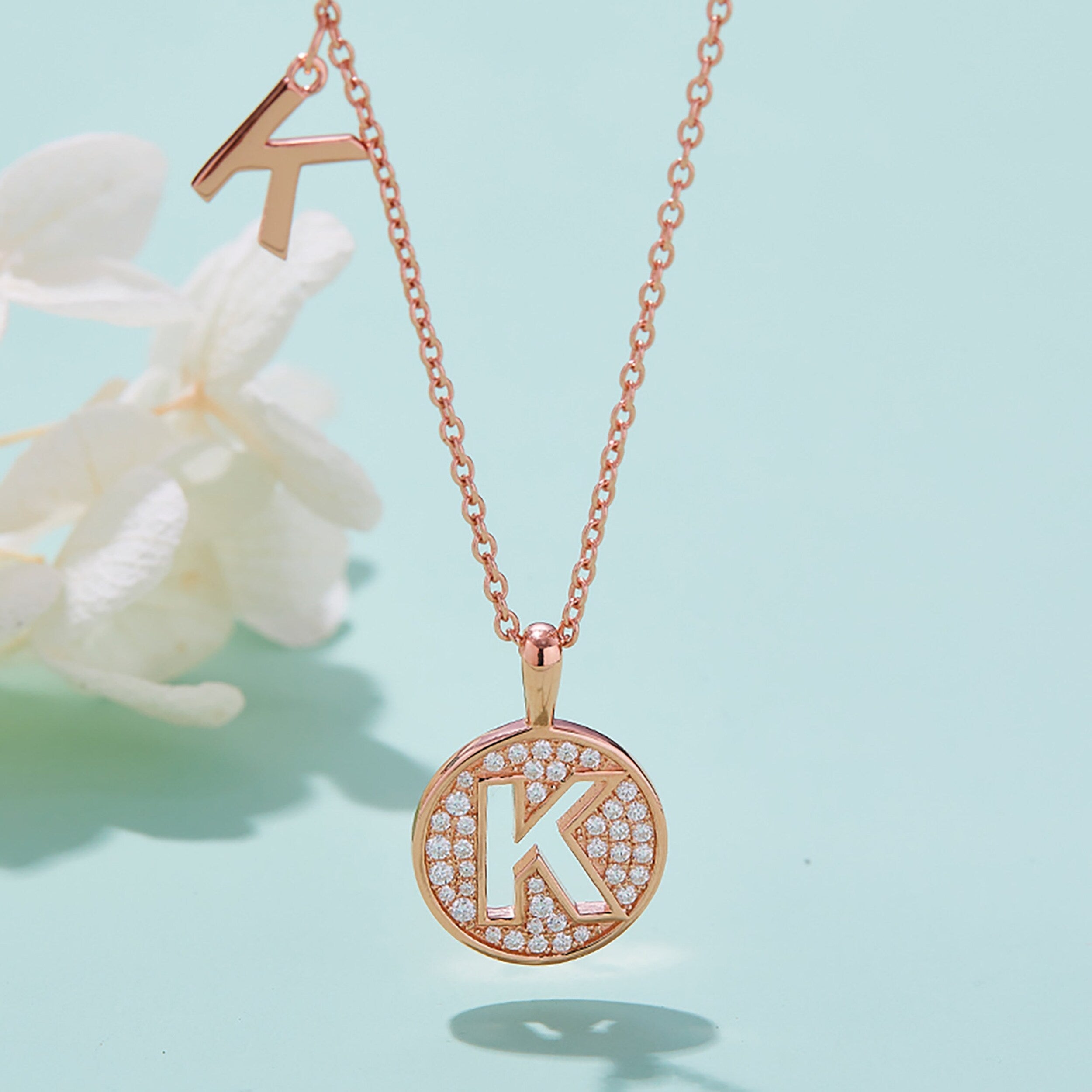 Customized A to Z Alphabet Letter Moissanite Diamond Necklace - Camila Brown