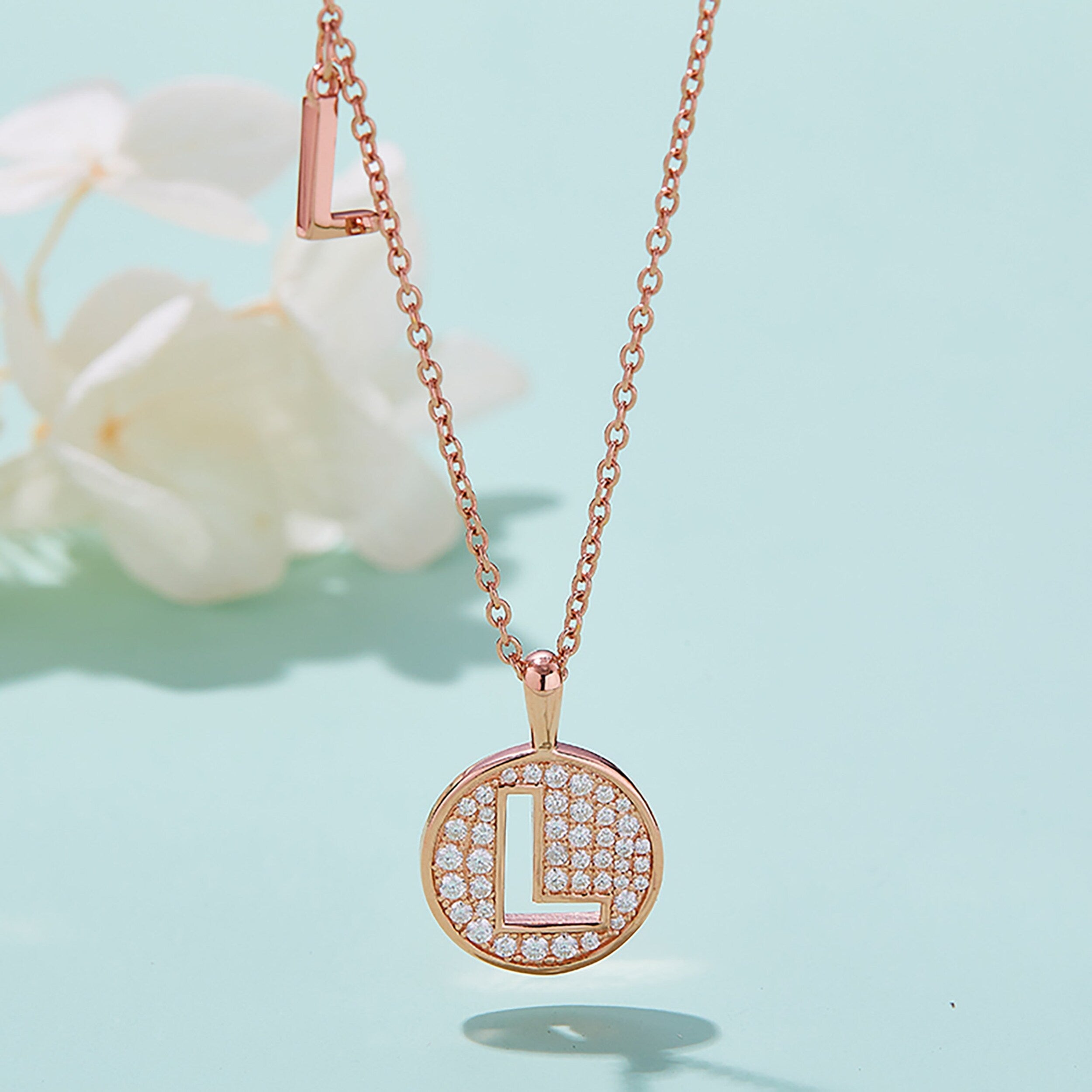 Customized A to Z Alphabet Letter Moissanite Diamond Necklace - Camila Brown