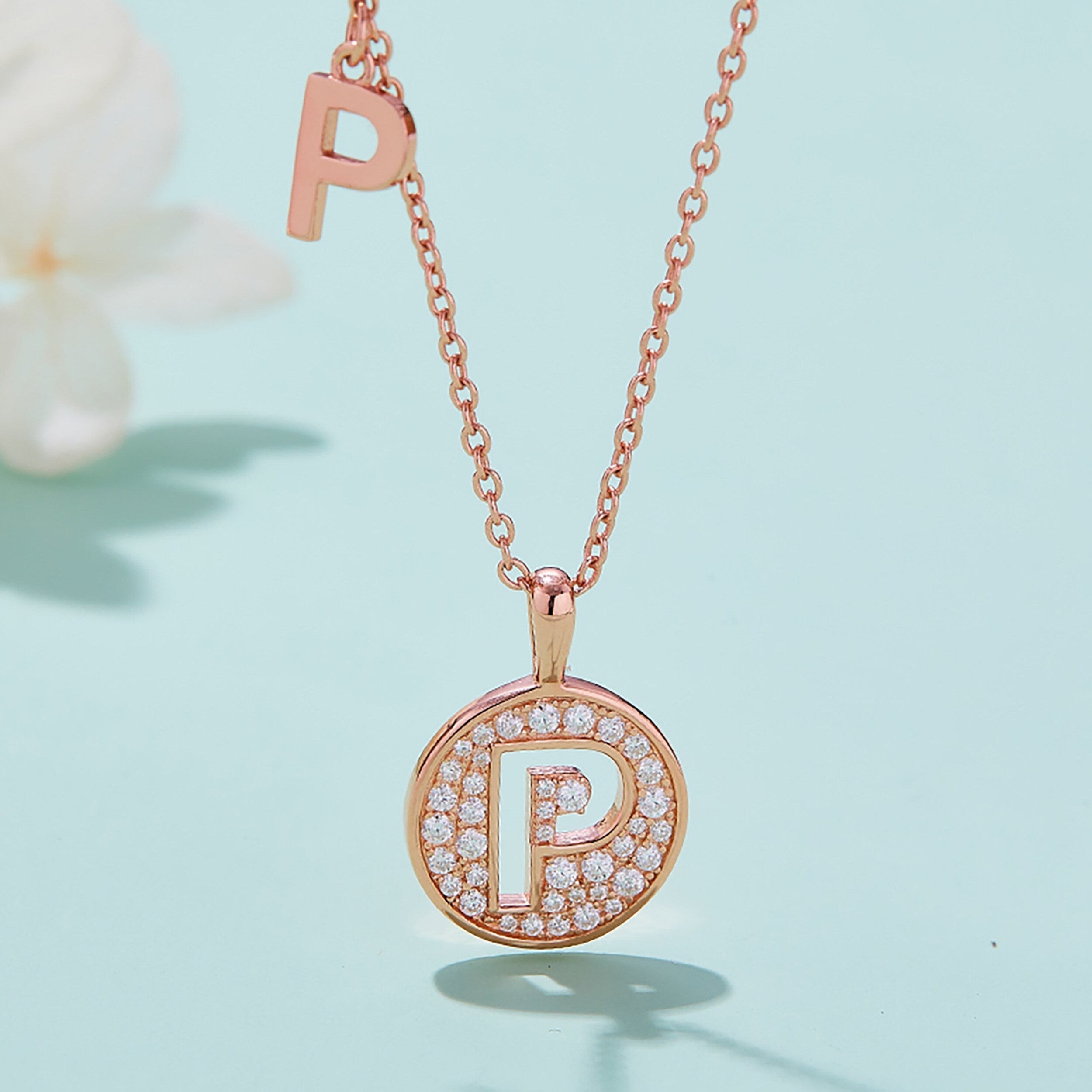 Customized A to Z Alphabet Letter Moissanite Diamond Necklace - Camila Brown