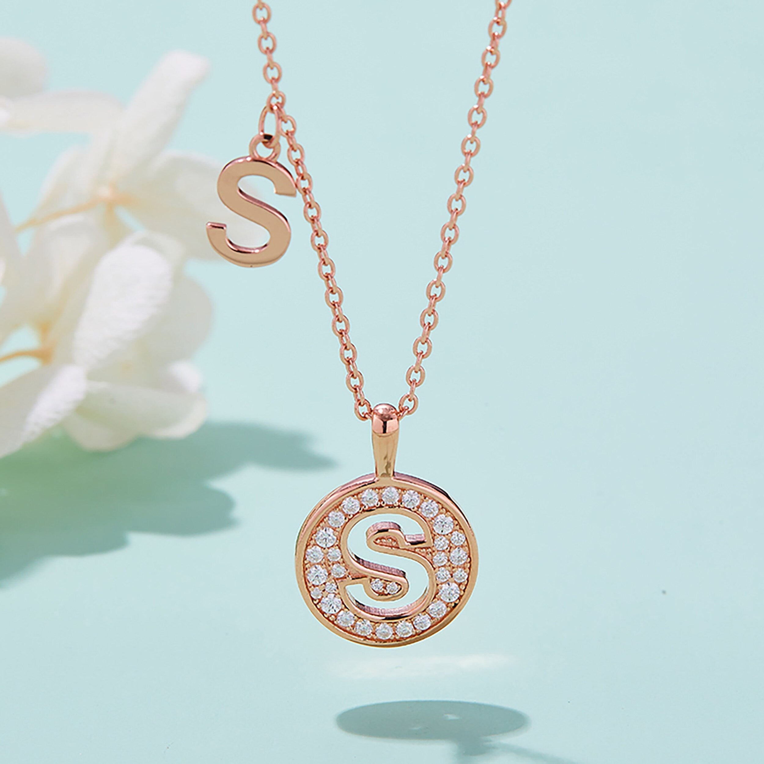 Customized A to Z Alphabet Letter Moissanite Diamond Necklace - Camila Brown