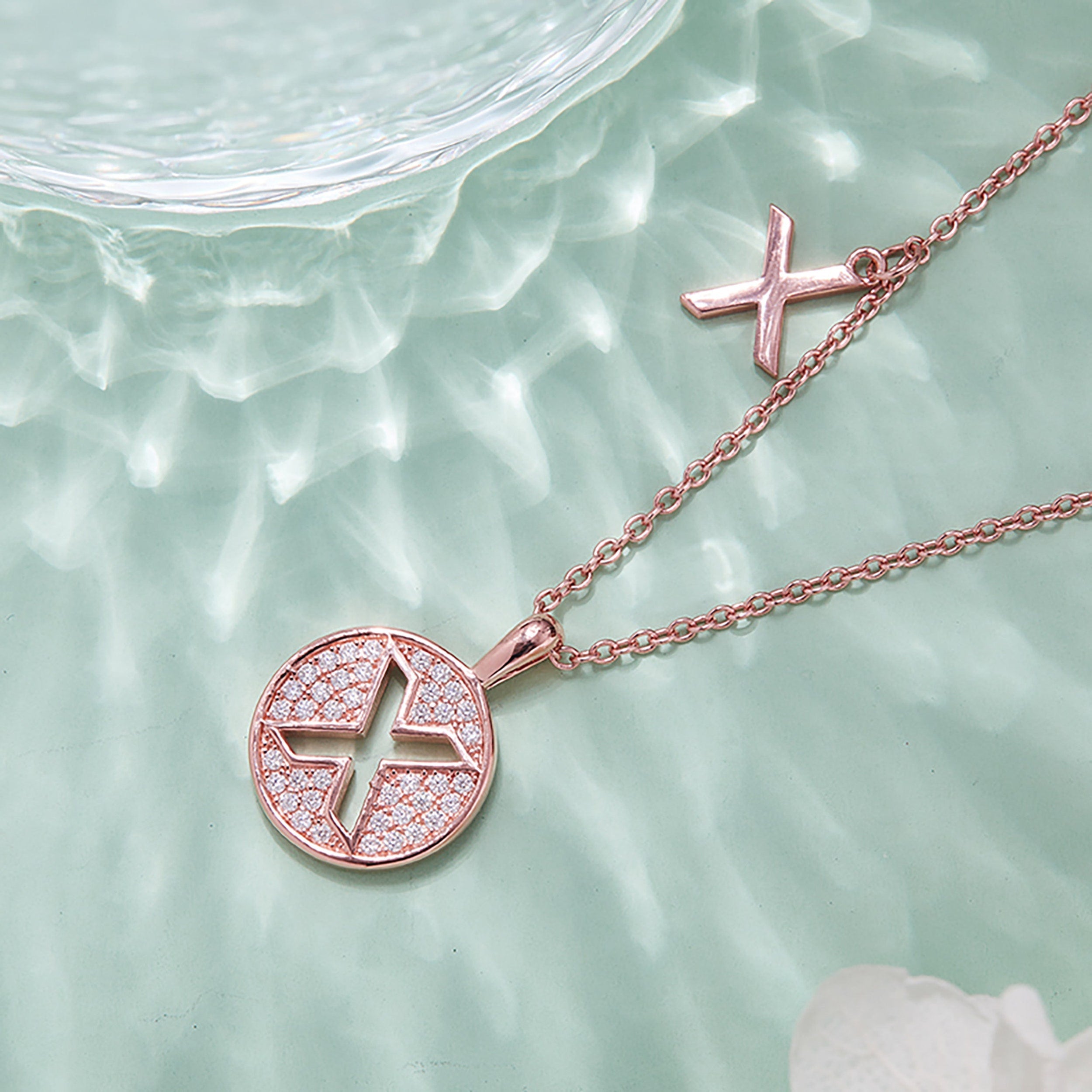 Customized "X" Letter Moissanite Diamond Necklace - Camila Brown